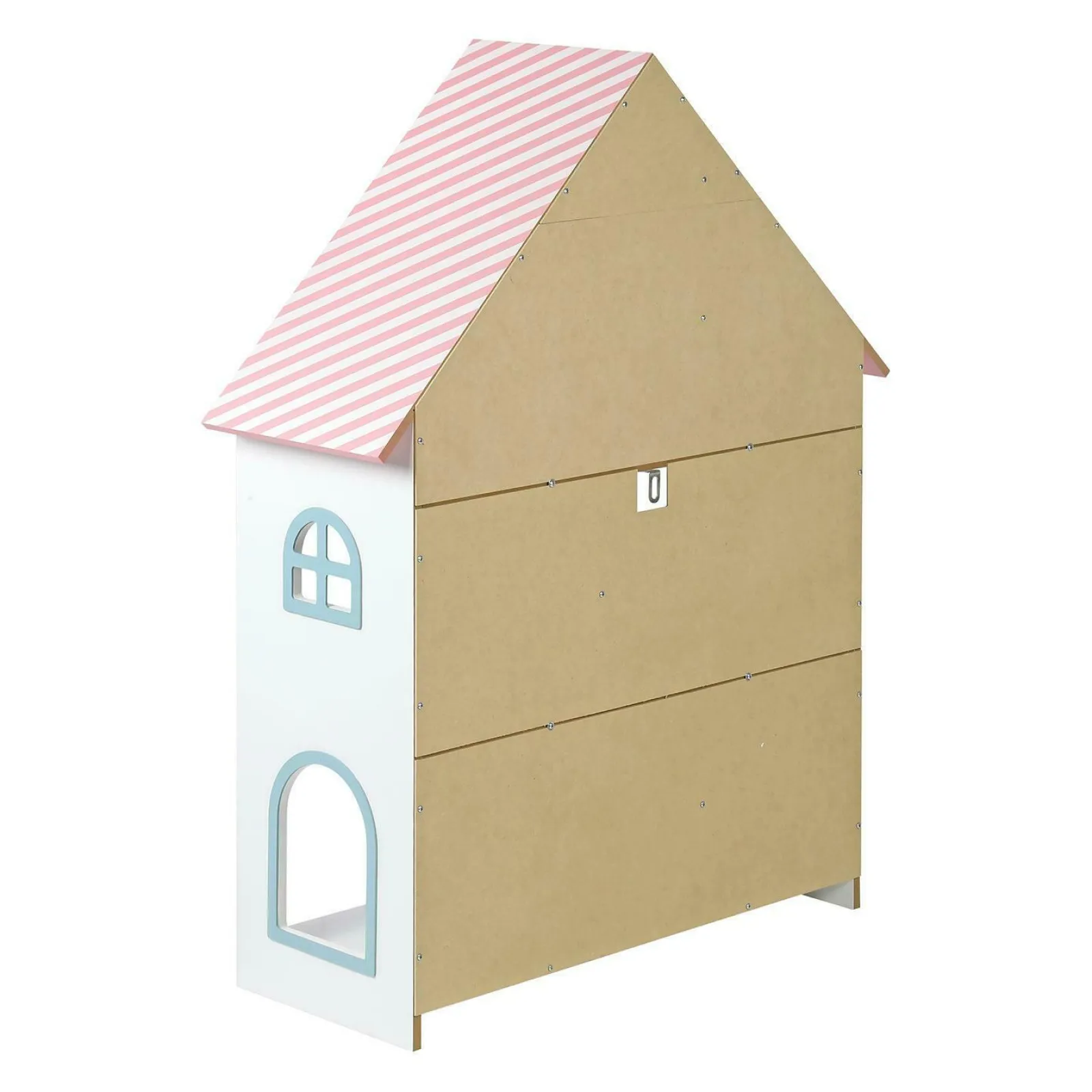 Little Helper Dollhouses | Charming 3 Storey Montessori Dolls House & Bookcase | Toy Storage | 1.06m High