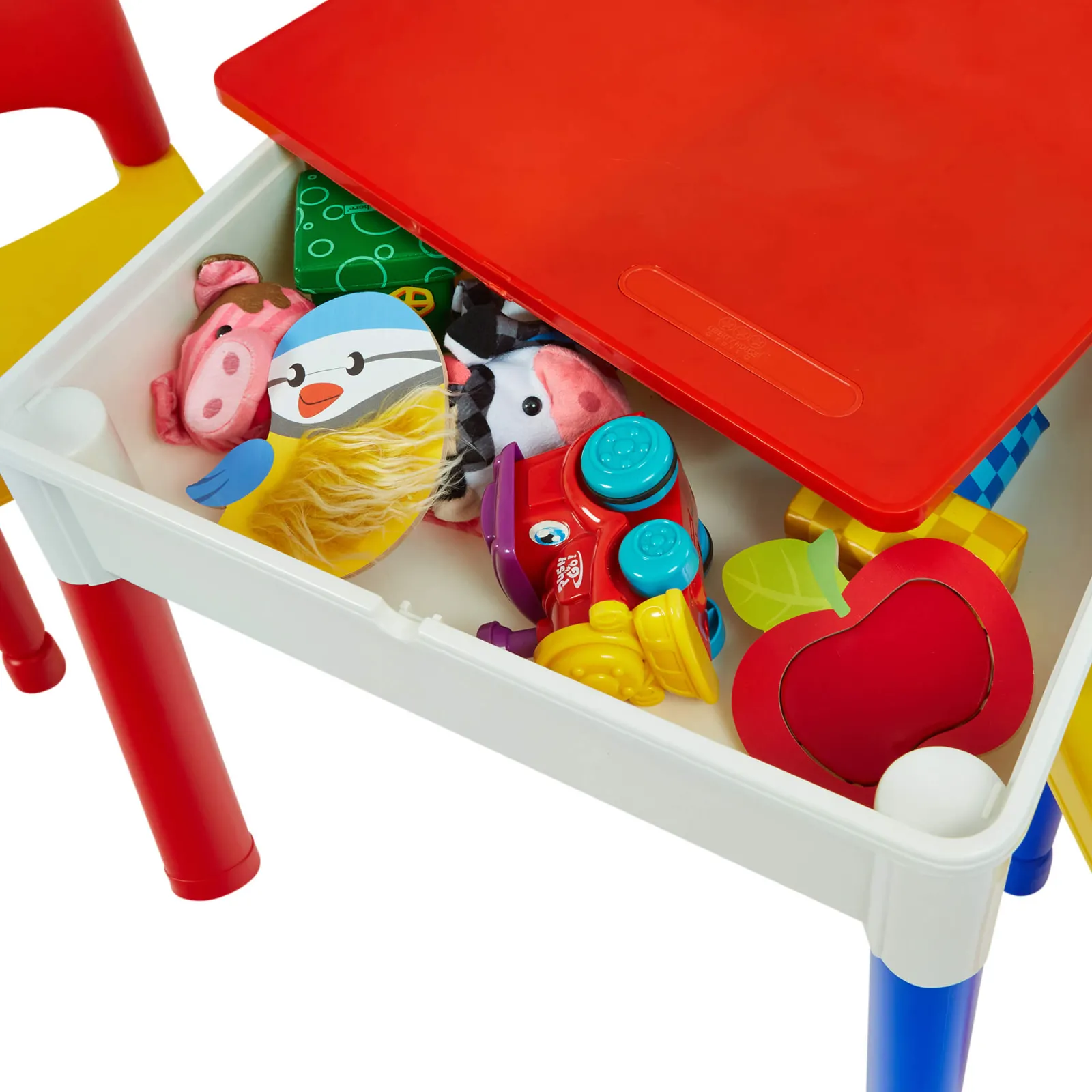 Little Helper Sand & Water Table & Sandpits & Mud Kitchens | Kids Arts & Crafts & Accessories | Children's 5-in-1 Table & 2 Chairs Set | Sand & Water Pit | Lego | Dry Wipe Top | Storage