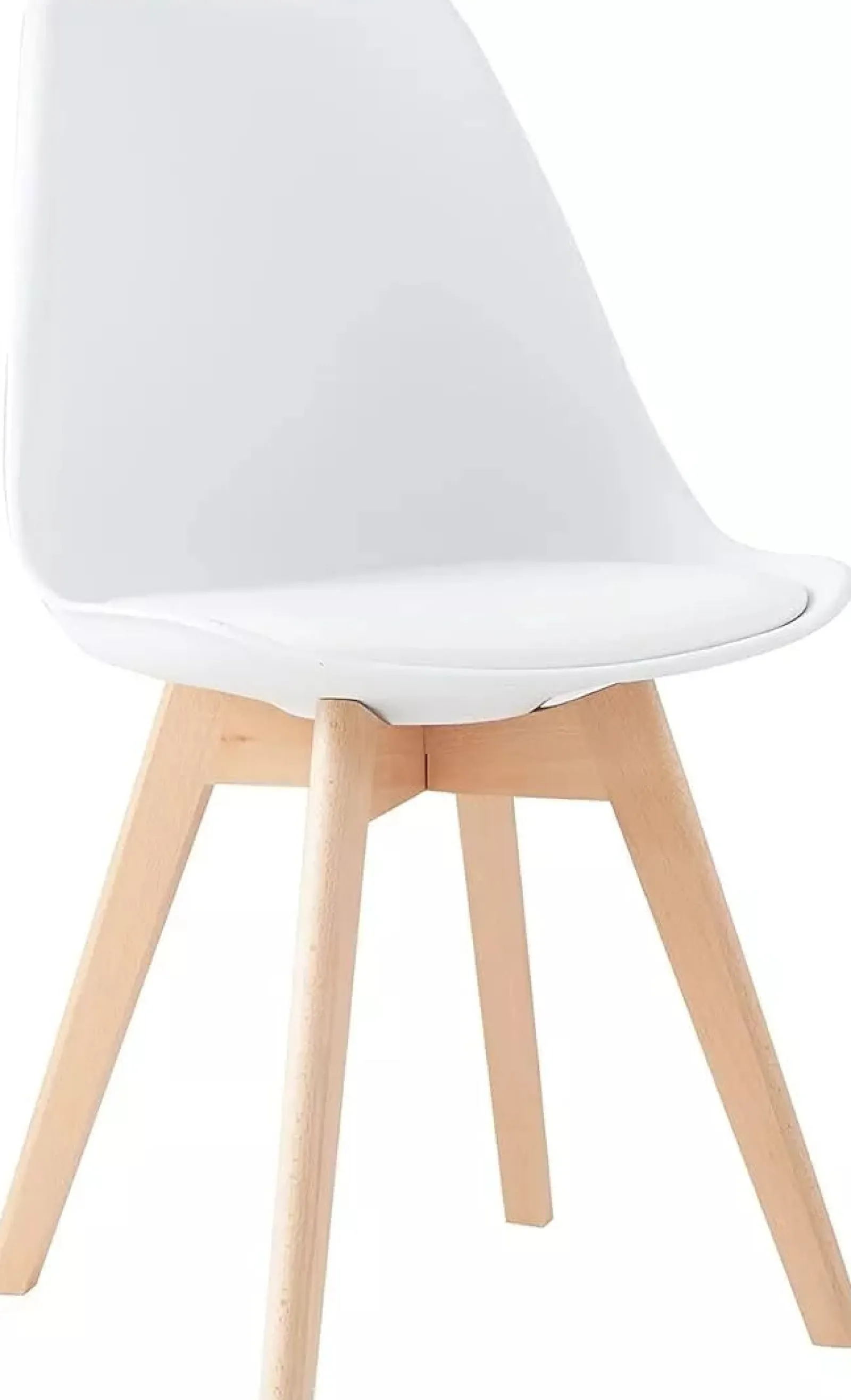 Little Helper Chairs & Stools | Children's Scandi Design Wooden Beech wood Chair | Chair for Homework Desk | White | Older Children & Adults