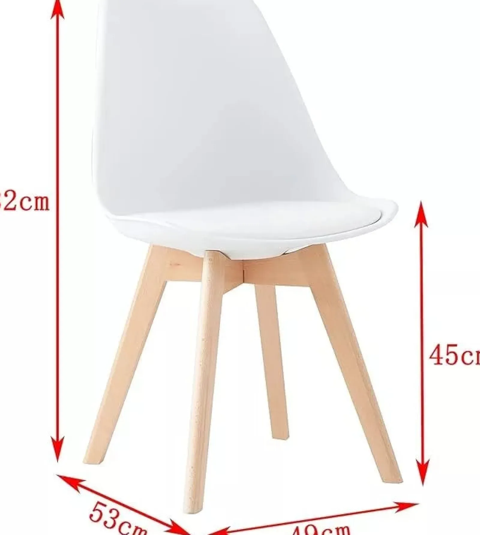 Little Helper Chairs & Stools | Children's Scandi Design Wooden Beech wood Chair | Chair for Homework Desk | White | Older Children & Adults
