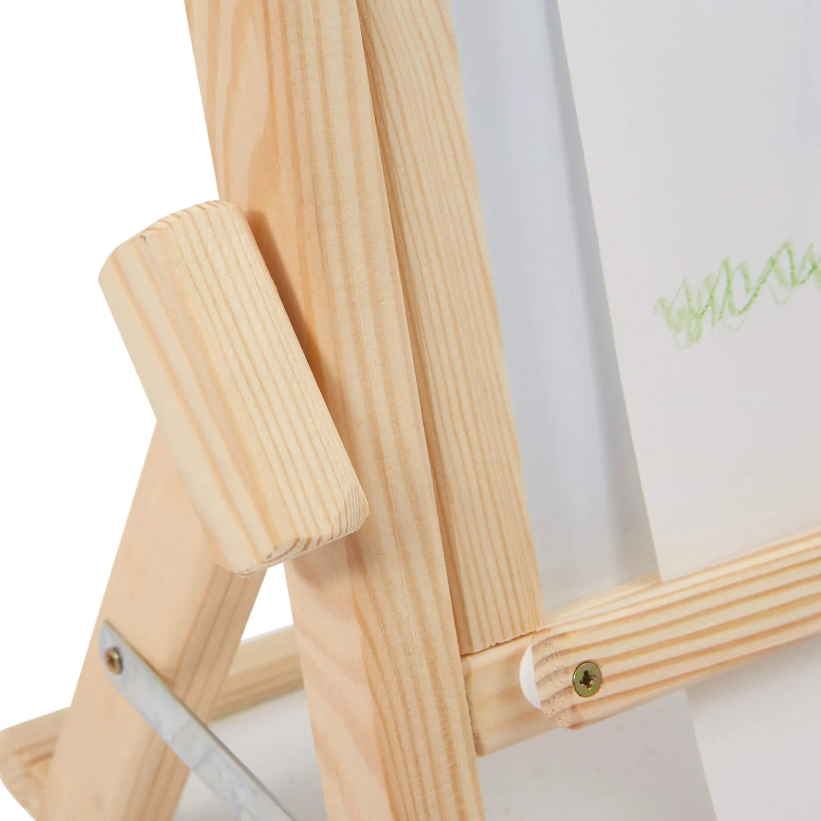 Little Helper Kids Arts & Crafts & Accessories | Easels & Accessories | Childrens Wooden 4-in-1 Double Sided Easel | Paper Roll | Counting Beads | 35pc Accessories | 3 Years+