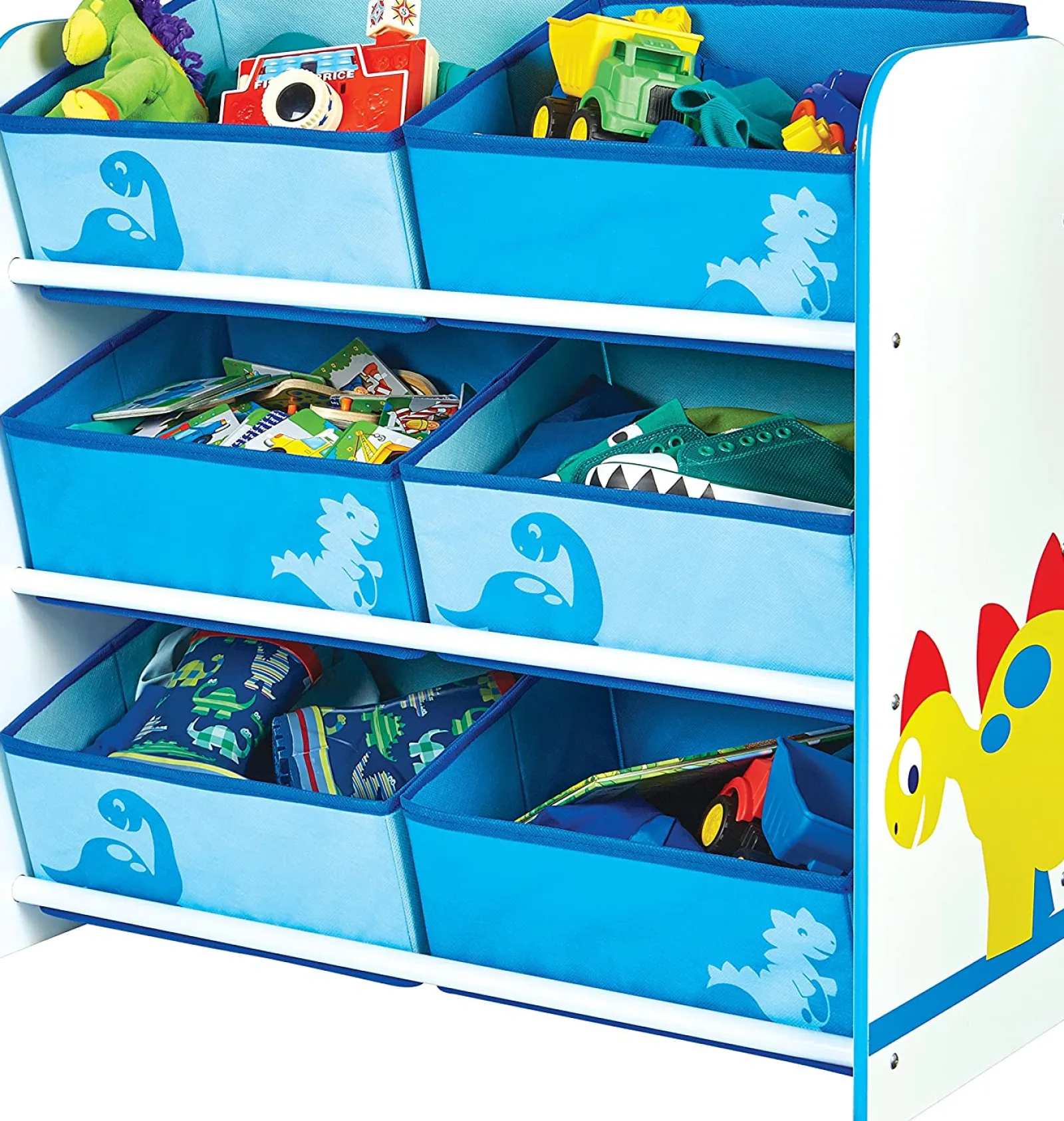 Little Helper Toy Storage Units | Toy Storage Units | Diddi Dino Kids Toy Storage Unit | 6 Bin Storage | Kids Storage Unit