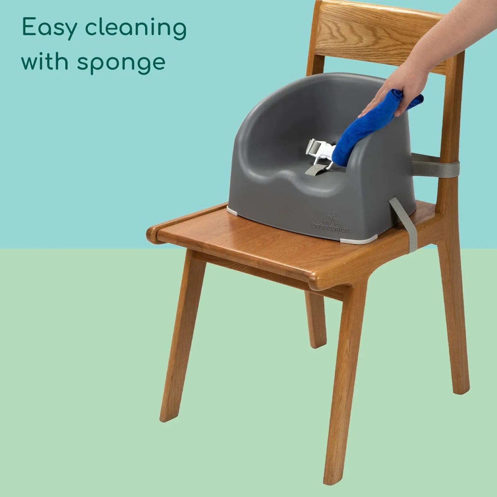 Little Helper Booster Seats & Support Seats | Everyday Super Safe Baby Booster Seat for Table | Feeding Seat | Grey with Harness
