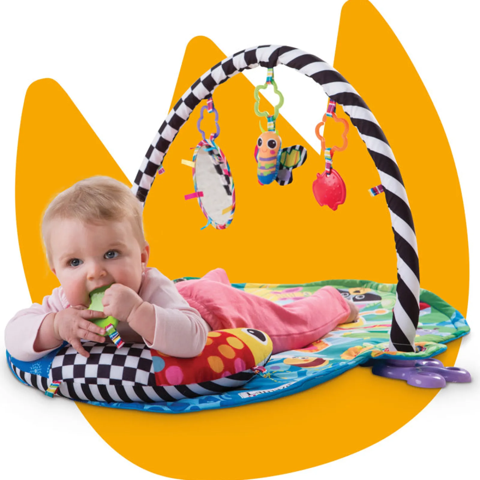 Little Helper Baby Play Gyms & Tummy Time & Activity Centres | Flutters & Fireflies | 3-in-1 Baby Activity Gym | Baby Play Mat | Baby Gym