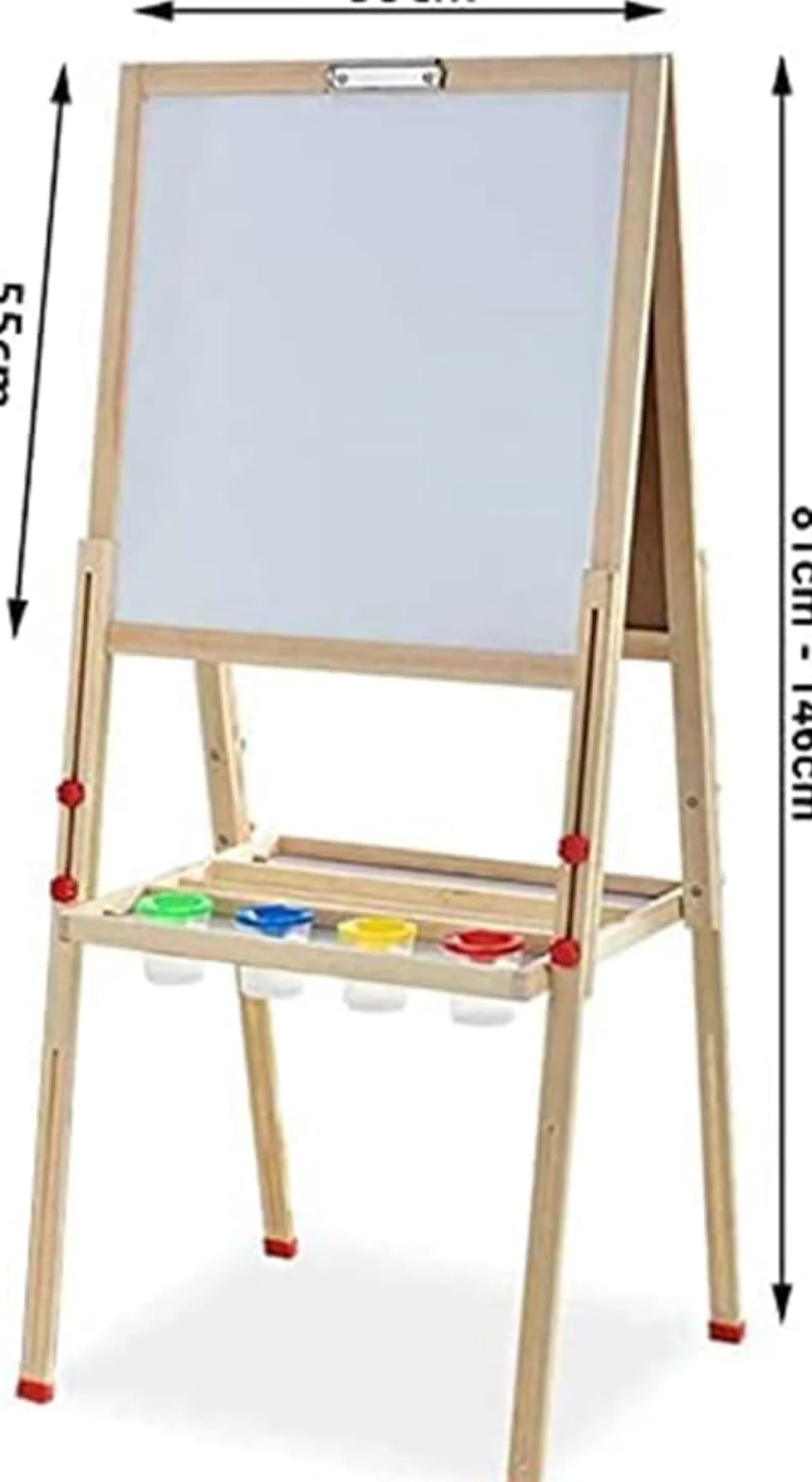 Little Helper Easels & Accessories | Kids Easels & Accessories | Folding Height Adjustable Easel | Whiteboard | Blackboard Double Easel | FREE Accessories | 3 Years +