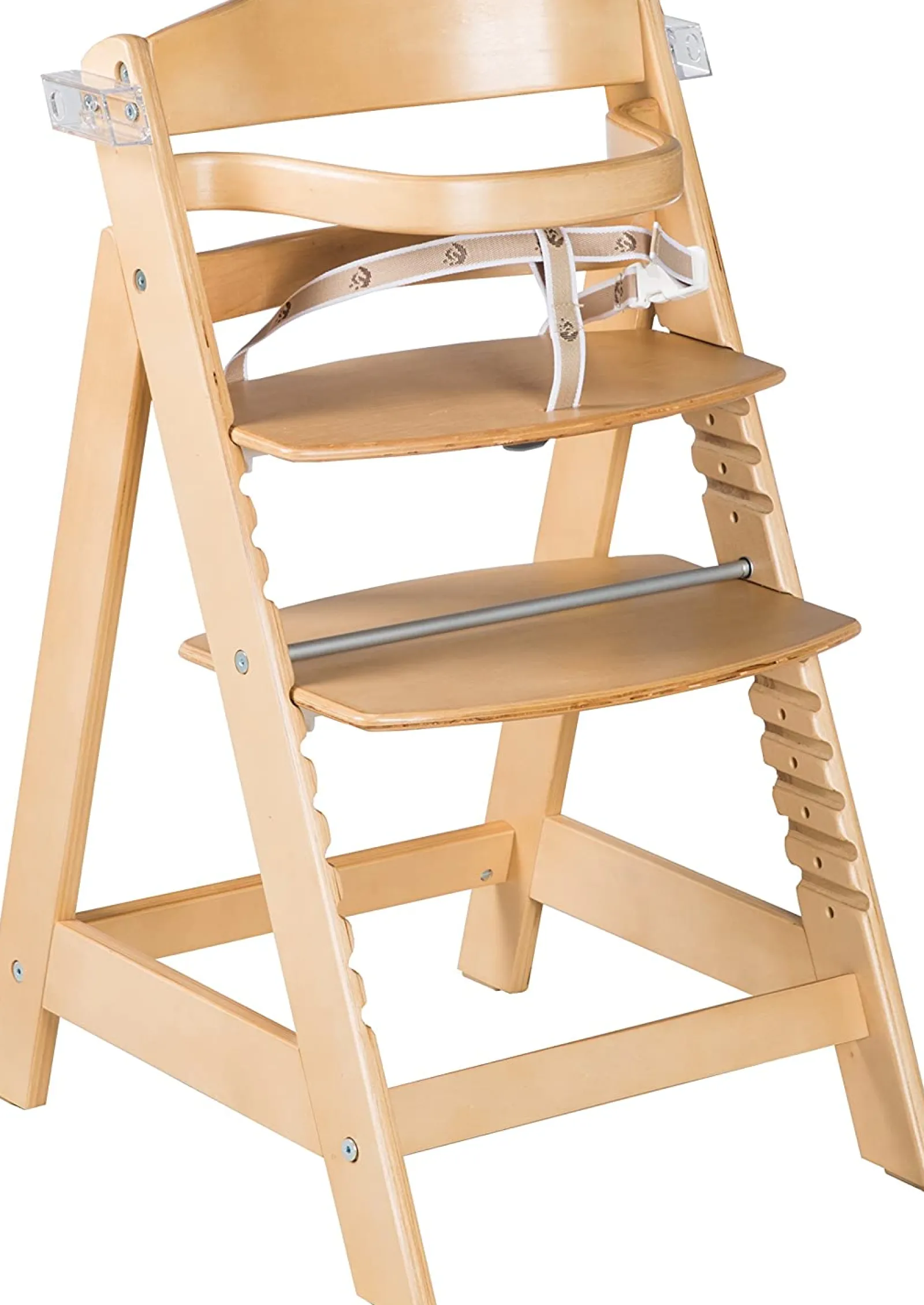 Little Helper High Chairs (wooden) | Grow-with-me Adjustable Eco Wooden High Chair with Quick Release Tray Option | Natural | 6m - 10 years