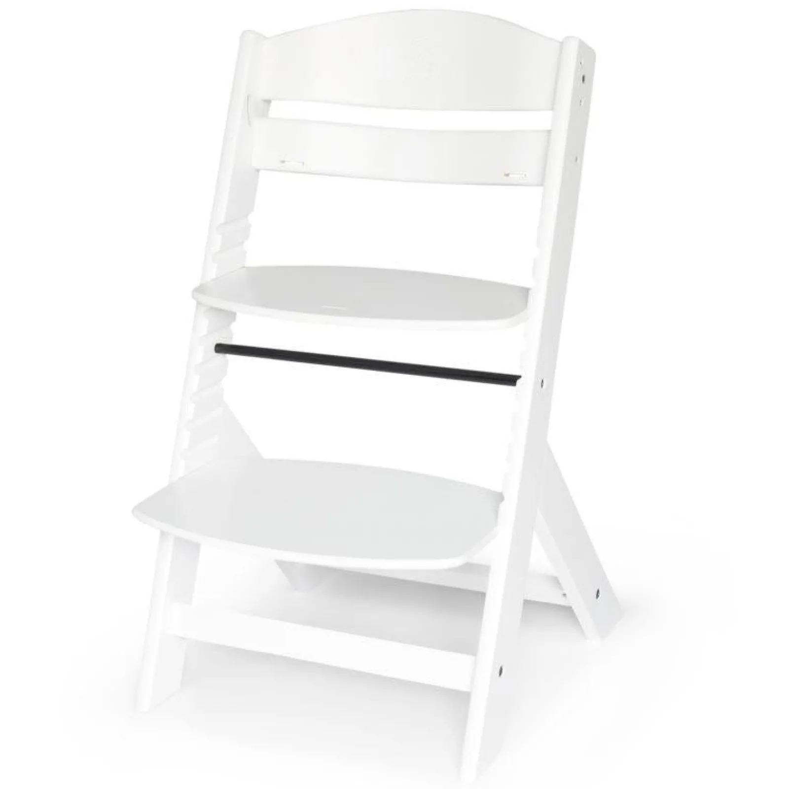 Little Helper High Chairs (wooden) | Grow-with-Me Modern Eco-Wooden Highchair & Tray | Height Adjustable | Desk Chair | White | 6m - 10 years