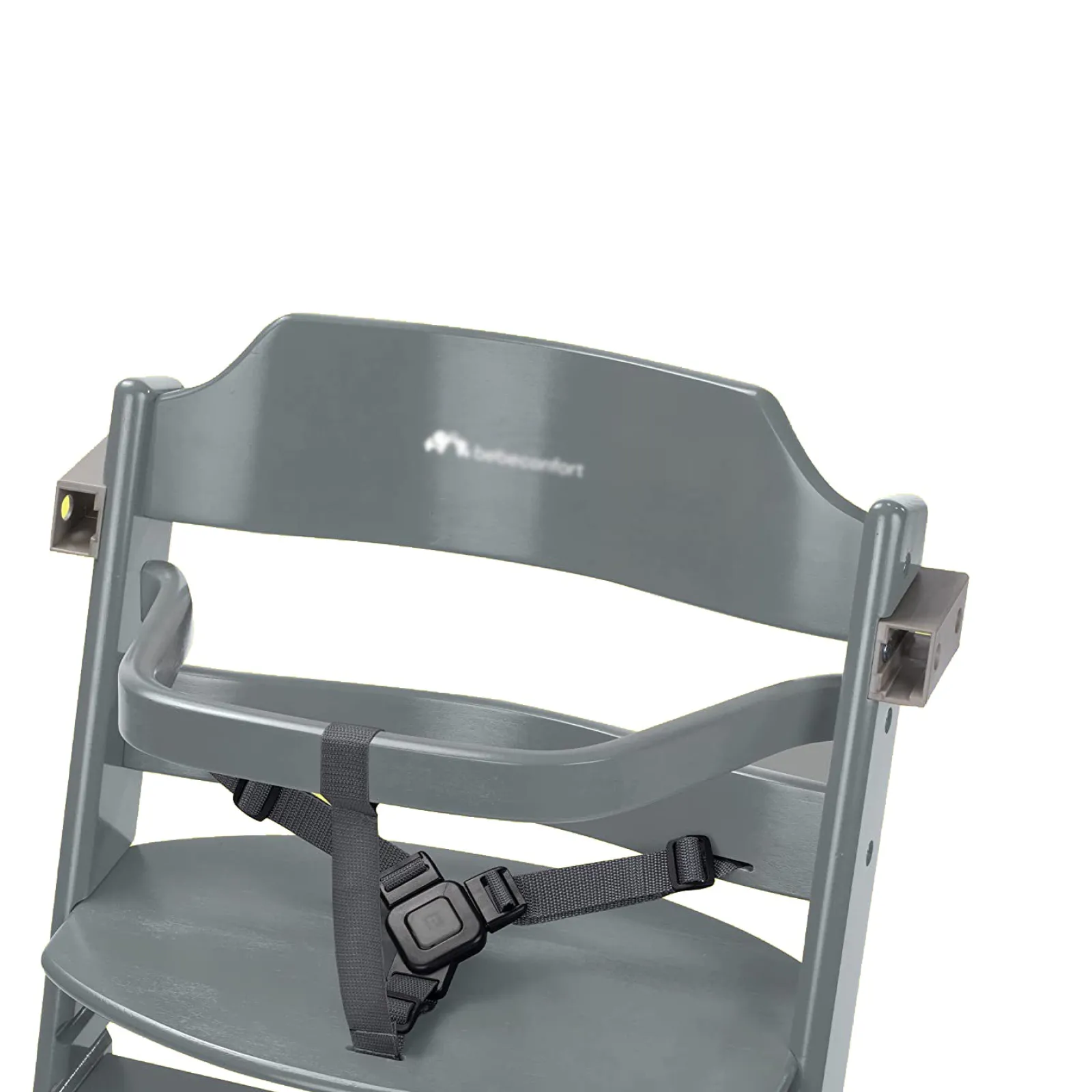 Little Helper High Chairs (wooden) | Height Adjustable Wooden High Chair & Tray | Dark Grey | 6m - 10 years
