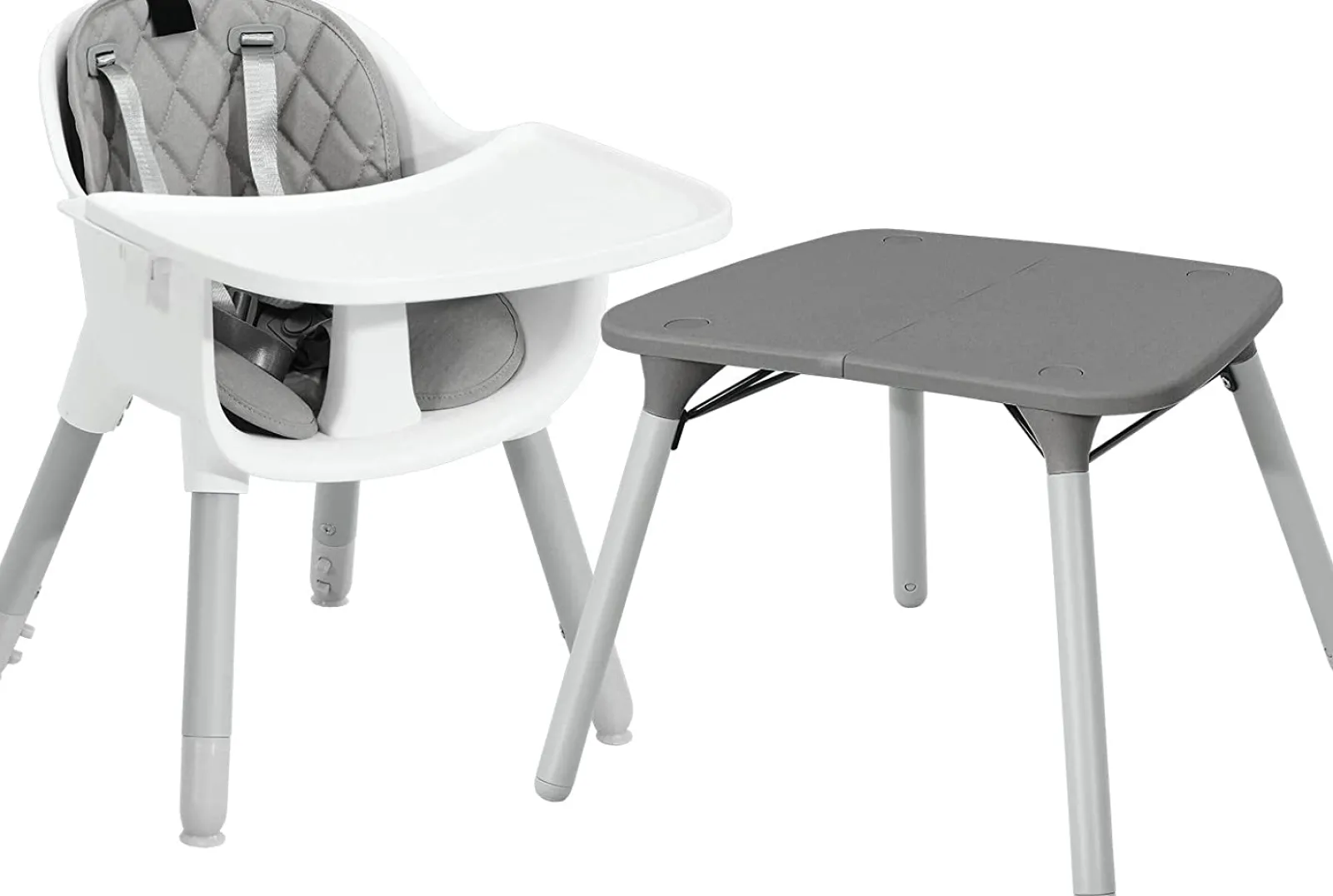 Little Helper High Chairs (wooden) | High Chairs (combination) | 5-In-1 Convertible Grey Plastic Baby High Chair | Low Chair | Table & Chair Set