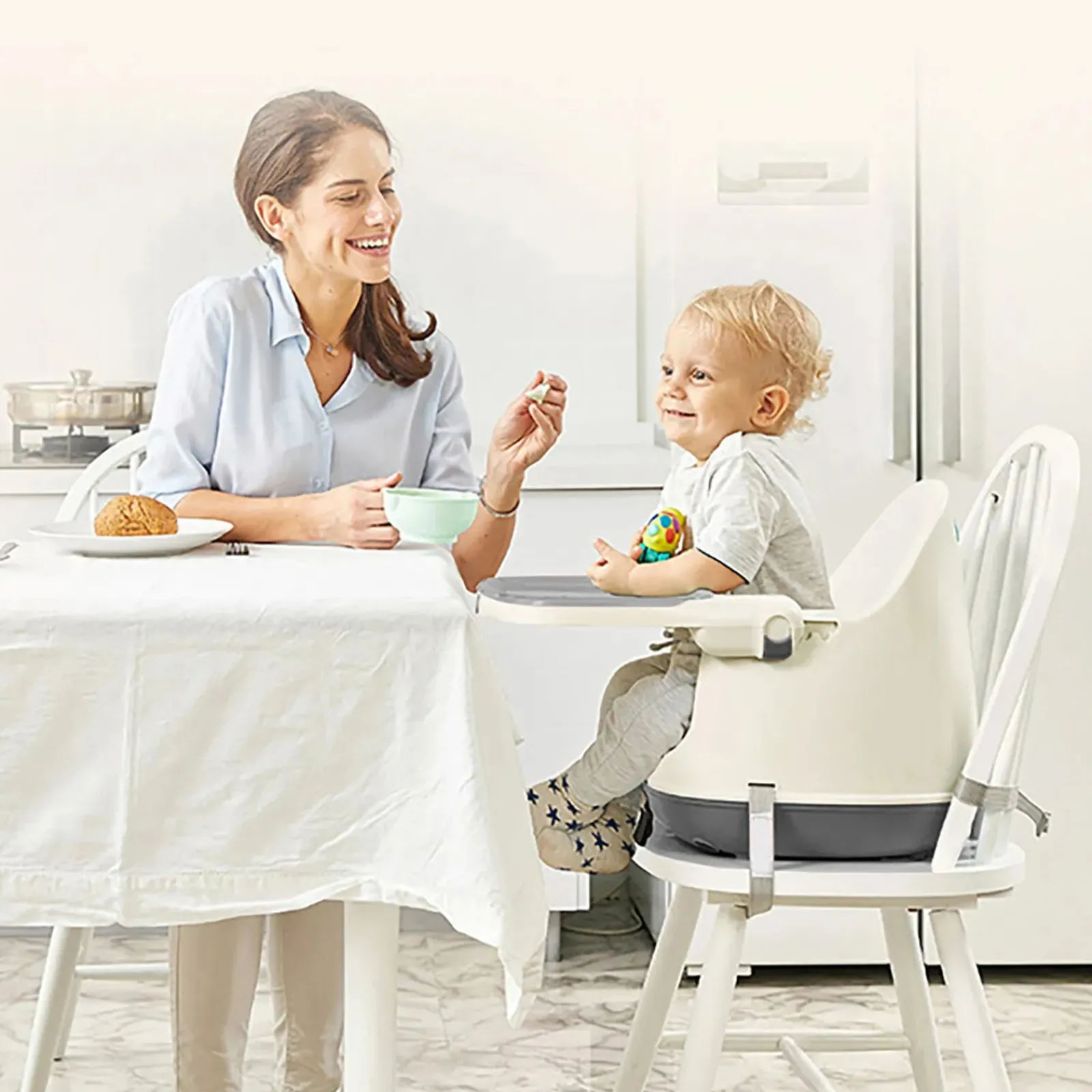 Little Helper High Chairs (plastic) | High Chairs (combination) | 8-in-1 Ergonomic Grow-with-Me High Chair | Booster Seat for Chair | Low Chair | Removable Tray | 6m - 4 years