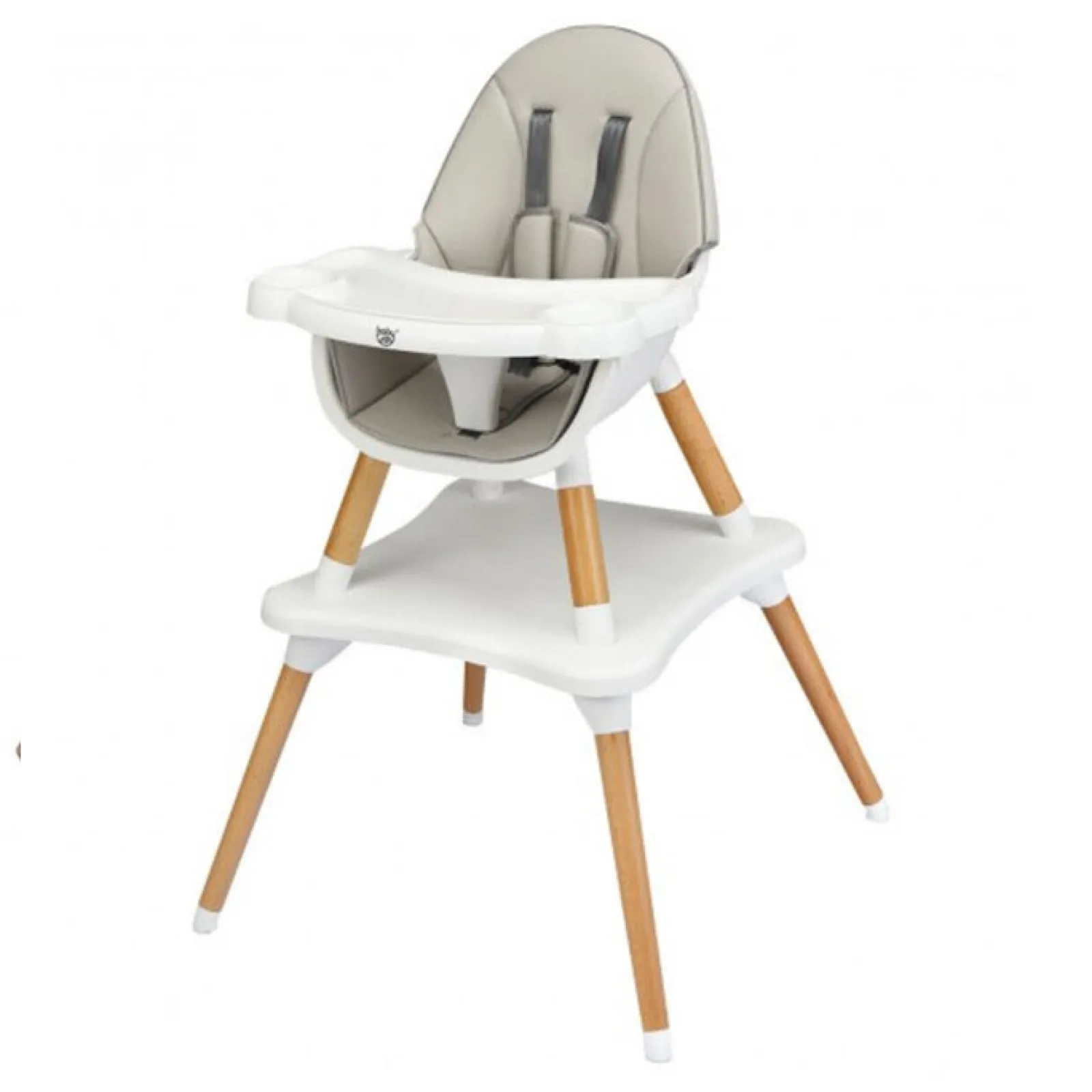 Little Helper High Chairs (wooden) | High Chairs (combination) | 4-In-1 Grey Wooden Baby High Chair | Low Chair | Table & Chair Set