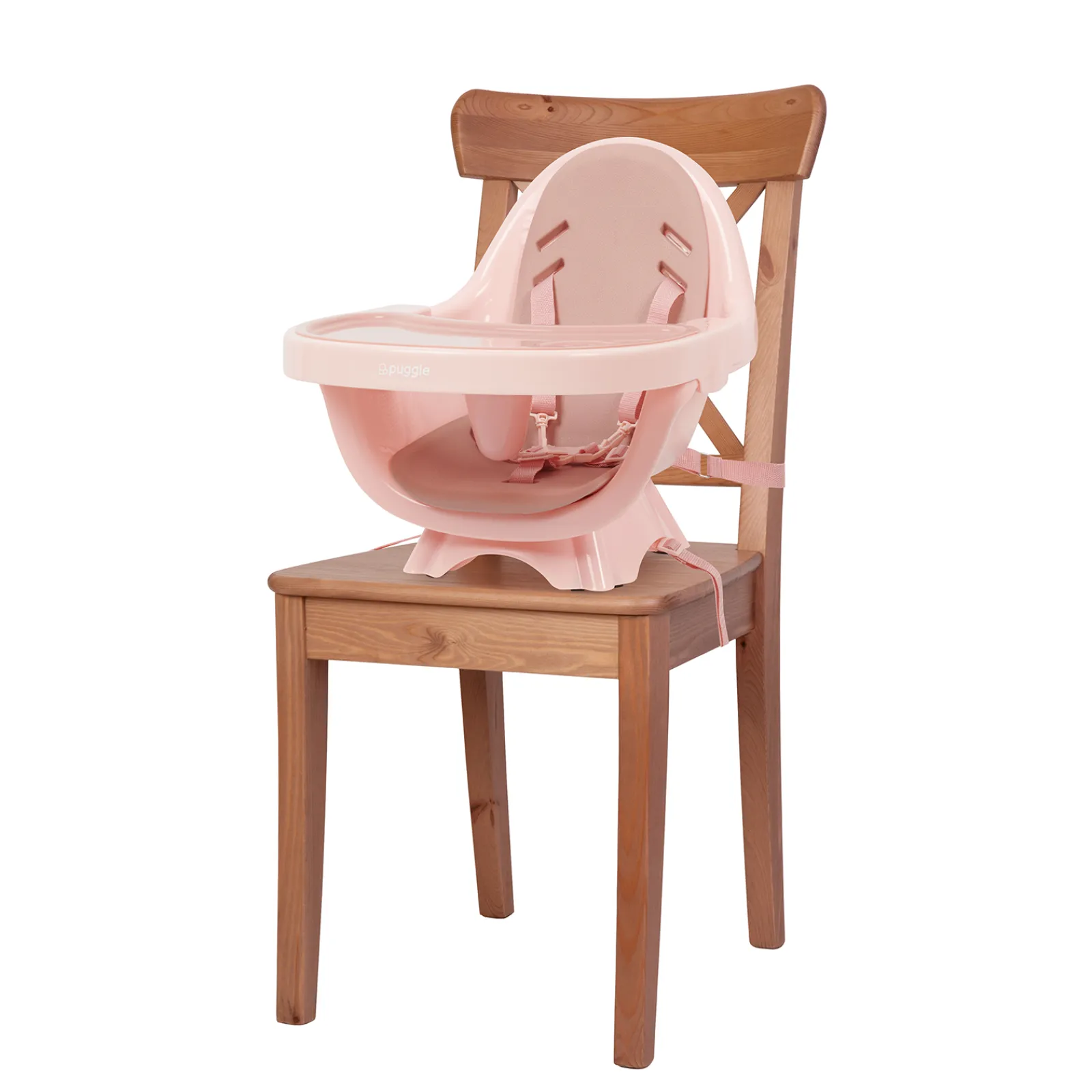 Little Helper High Chairs (wooden) | High Chairs (plastic) | 5-in-1 Grow-with-me Baby High Chair | 5-Point Harness | Booster Seat | Low Chair | Rose | 6m - 5 Years