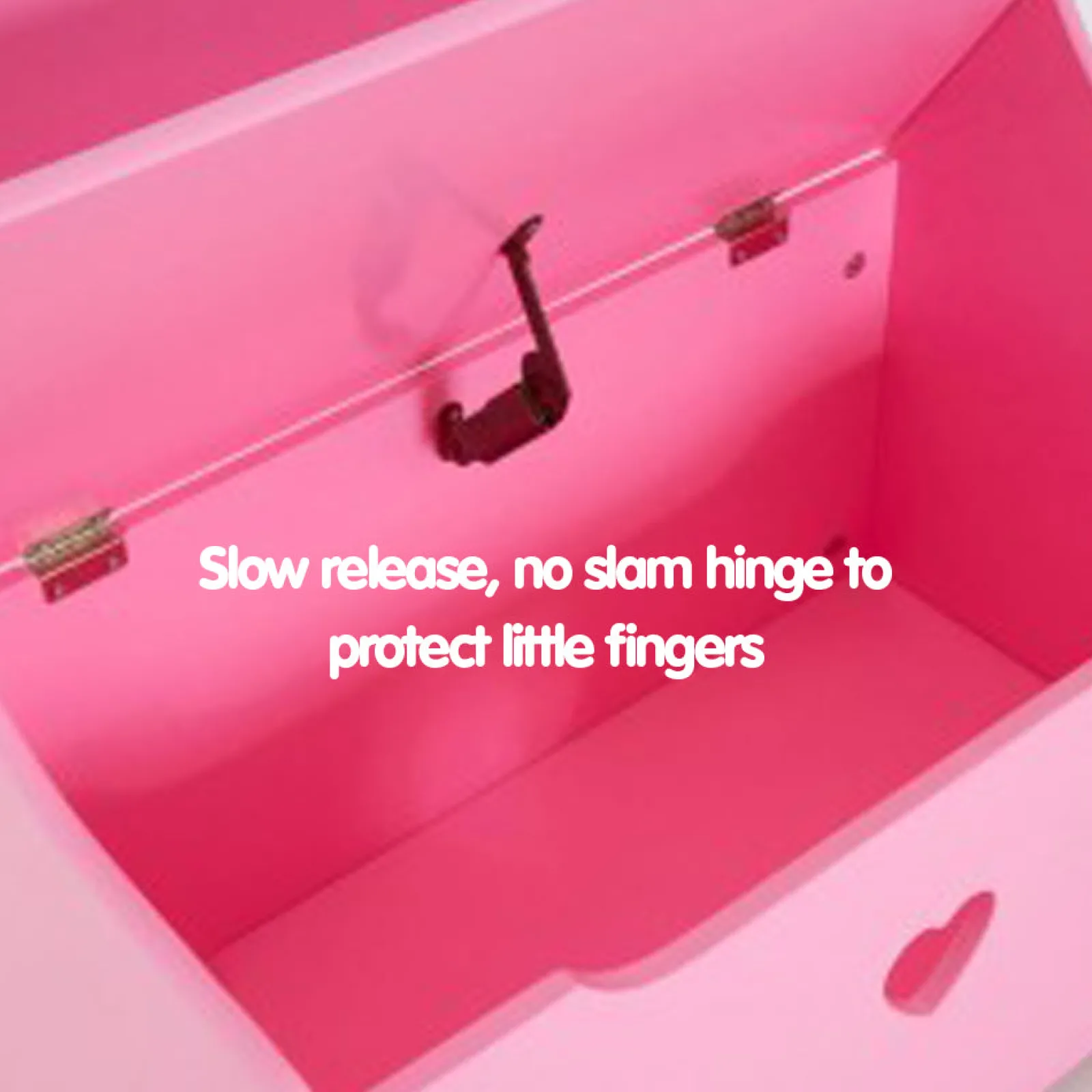 Little Helper Toy Storage Units | Toy Storage Units | Kids Montessori Toy Box & Bench Seat with Safety Hinge | Ottoman | Blanket Box | Pink