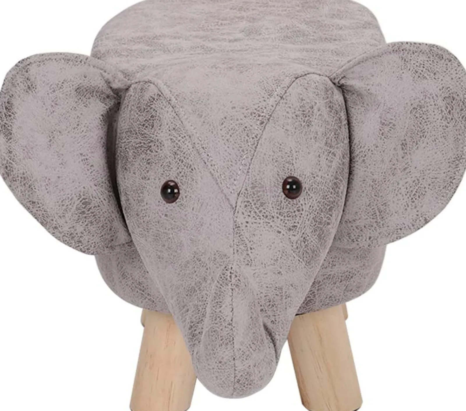 Little Helper Chairs & Stools | Kids Super Cute & Soft Stool & Footrest | Grey Elephant Design