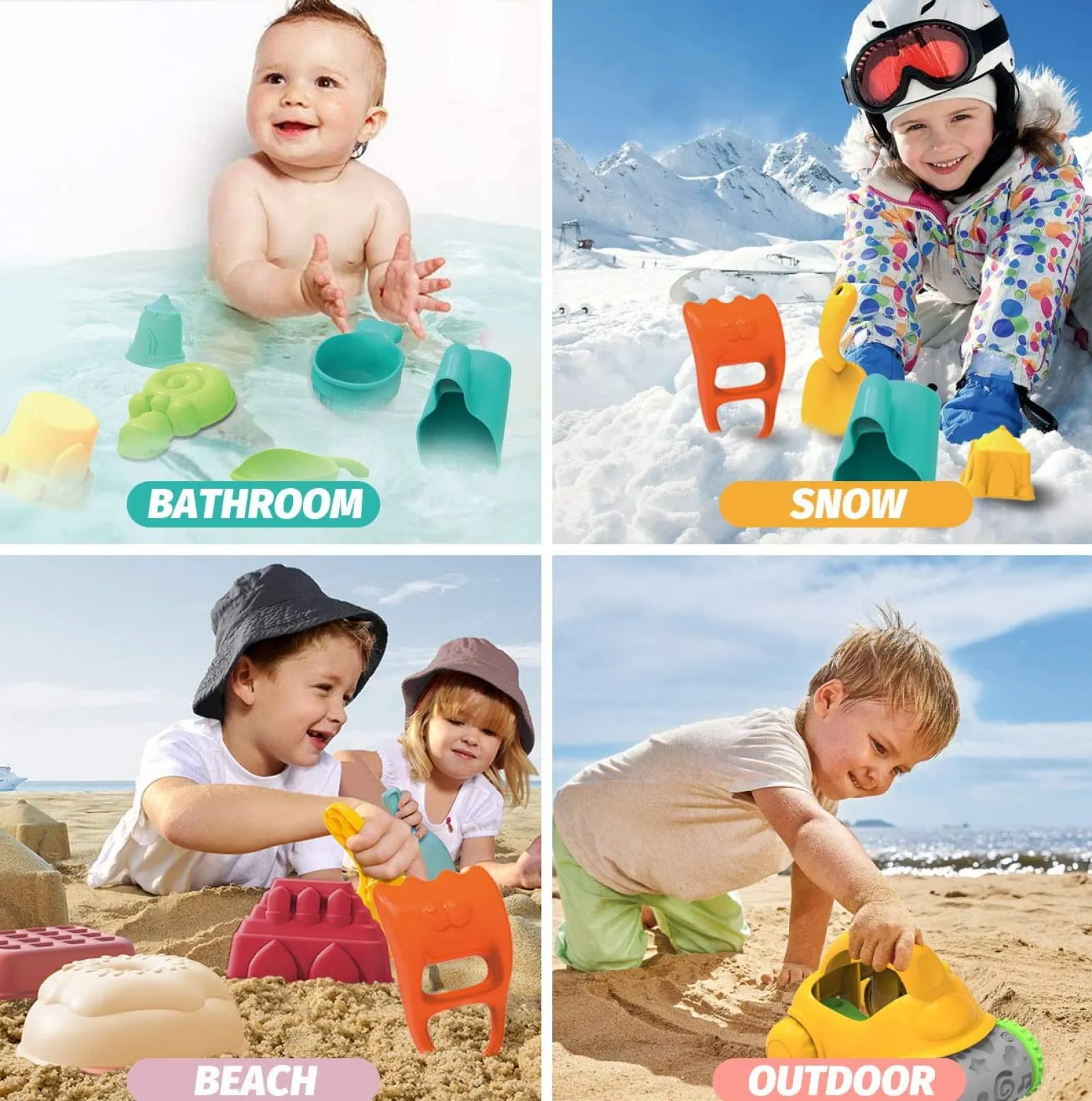 Little Helper Sand & Water Table & Sandpits & Mud Kitchens | Large 21 Piece Bucket & Spade Set | Sand & Water Play | Outdoor Kids Toys for Sand Pit | 3 years+
