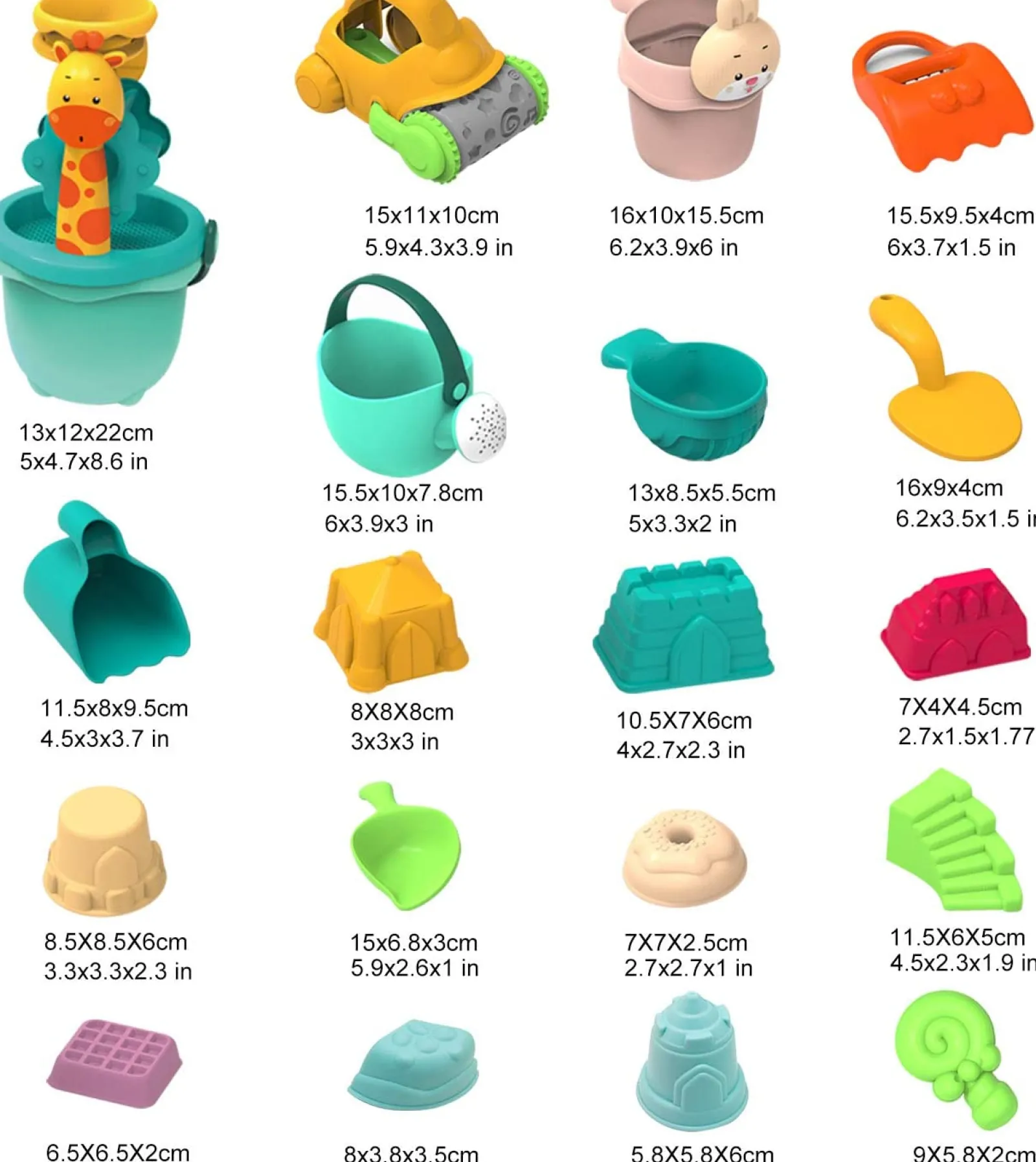 Little Helper Sand & Water Table & Sandpits & Mud Kitchens | Large 21 Piece Bucket & Spade Set | Sand & Water Play | Outdoor Kids Toys for Sand Pit | 3 years+