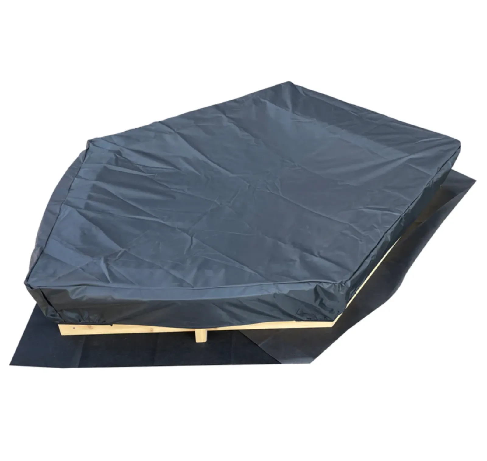 Little Helper Sand & Water Table & Sandpits & Mud Kitchens | Large 1.2m Long Montessori Eco Conscious FSC Cypress Wood Ship Sandpit & Thick Waterproof Cover | 3 years+