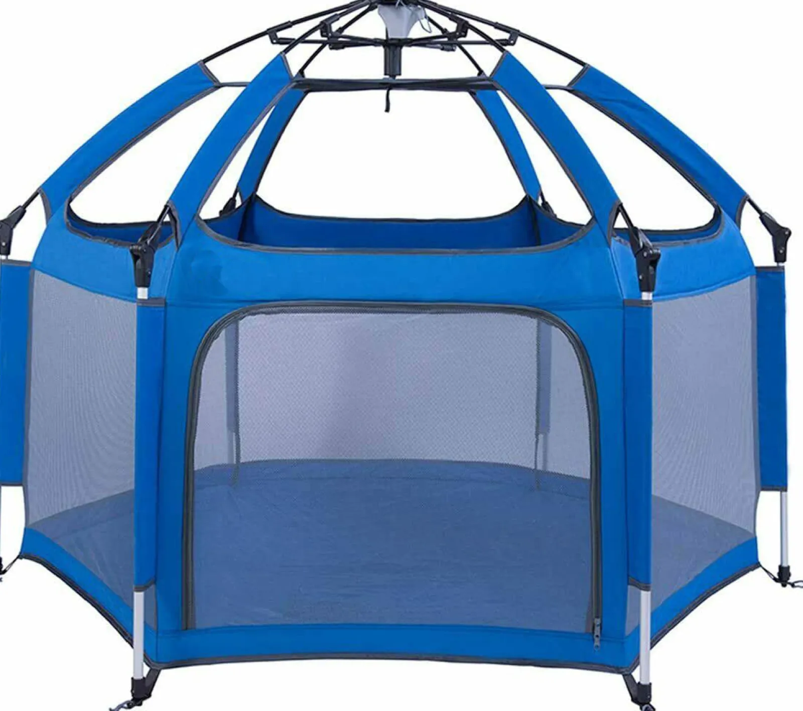 Little Helper Baby Playpens | Travel Cots & Travel Beds | Lightweight Carbon Fibre Pop-up Playpen with Mattress | Grey | 0m - 5 years