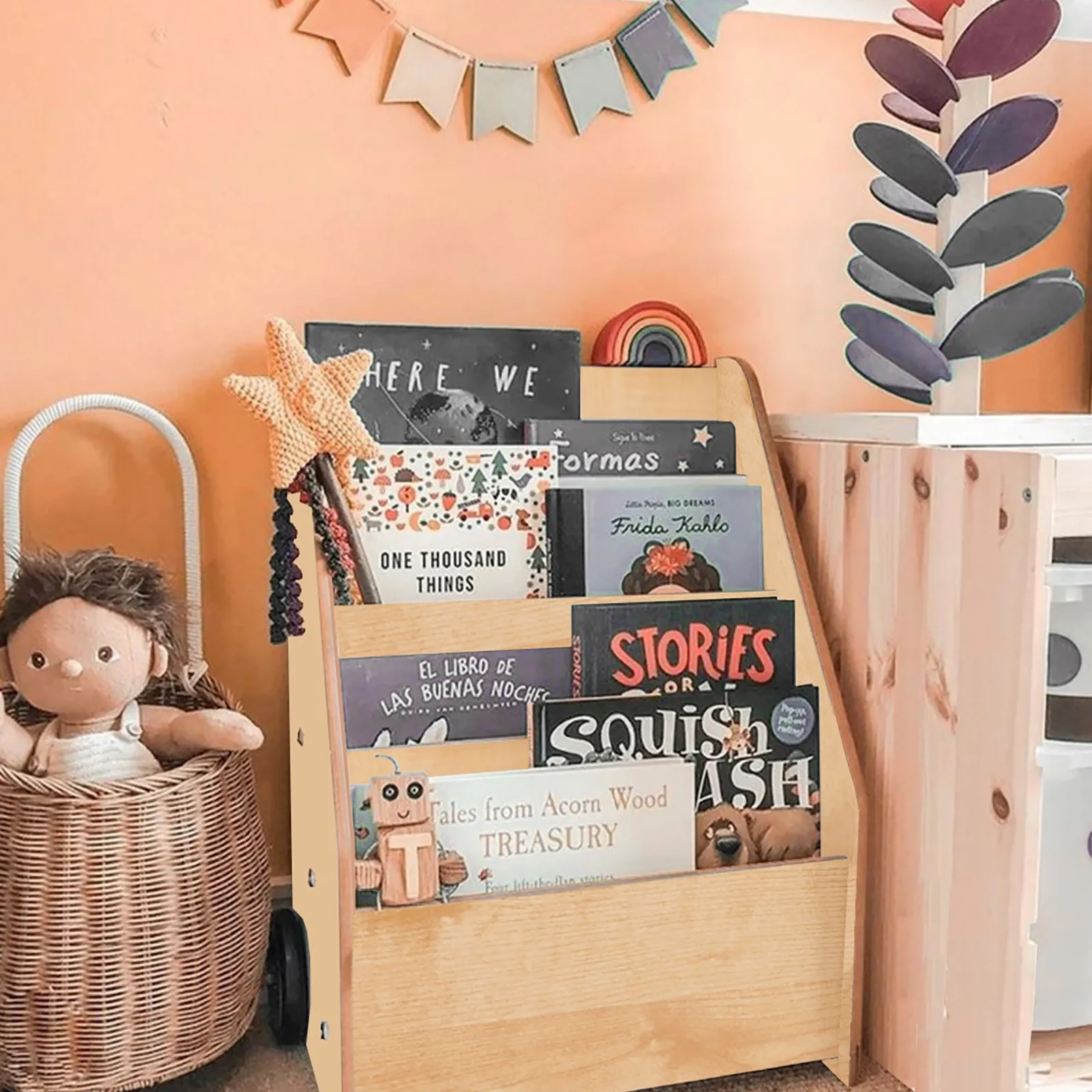 Little Helper Montessori Toys & Products | Bookcases & Kids Bookshelves | Montessori BookCase | Childrens Bookcase | Kids Bookshelf | Natural