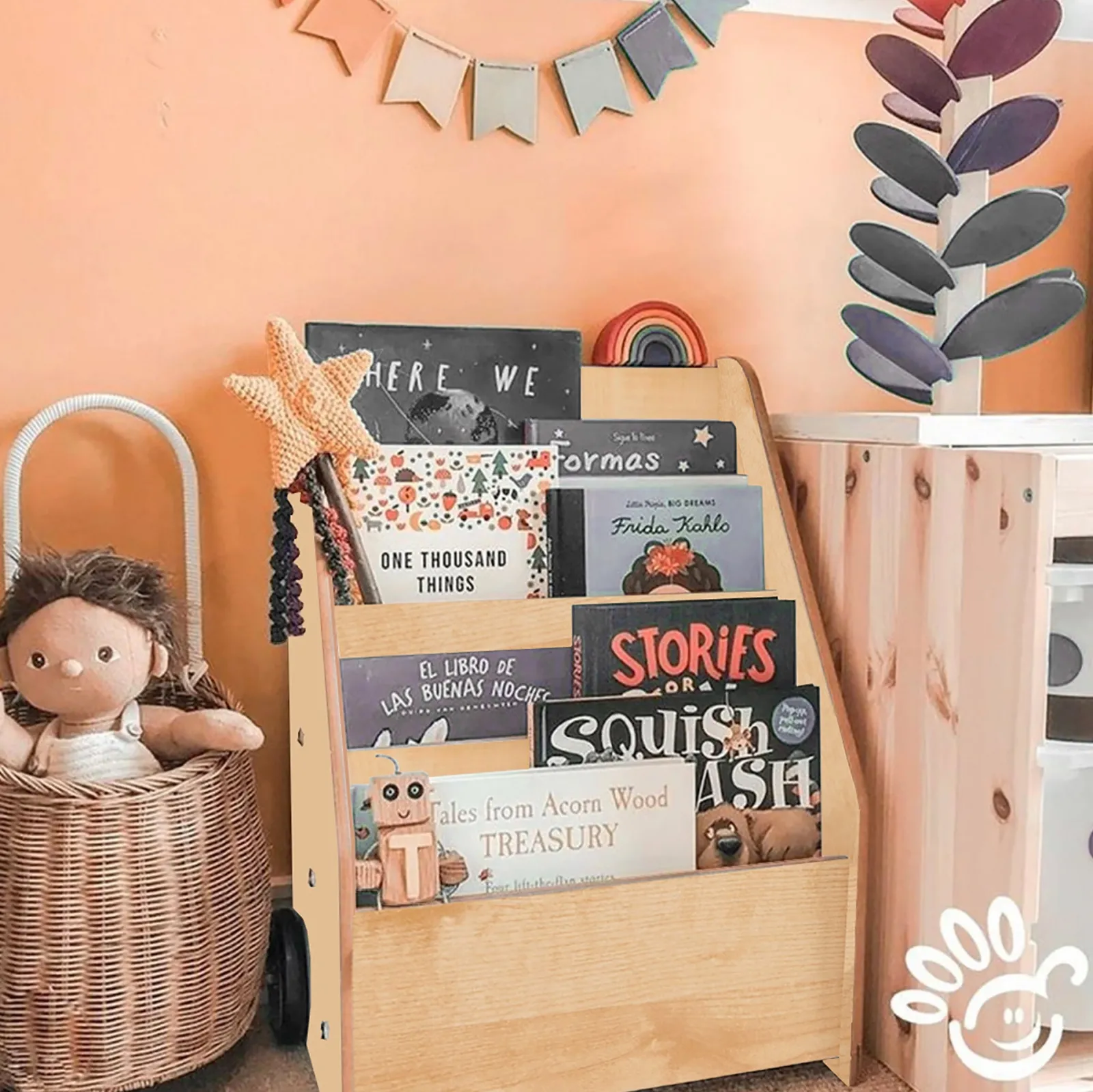 Little Helper Montessori Toys & Products | Bookcases & Kids Bookshelves | Montessori BookCase | Childrens Bookcase | Kids Bookshelf | Natural