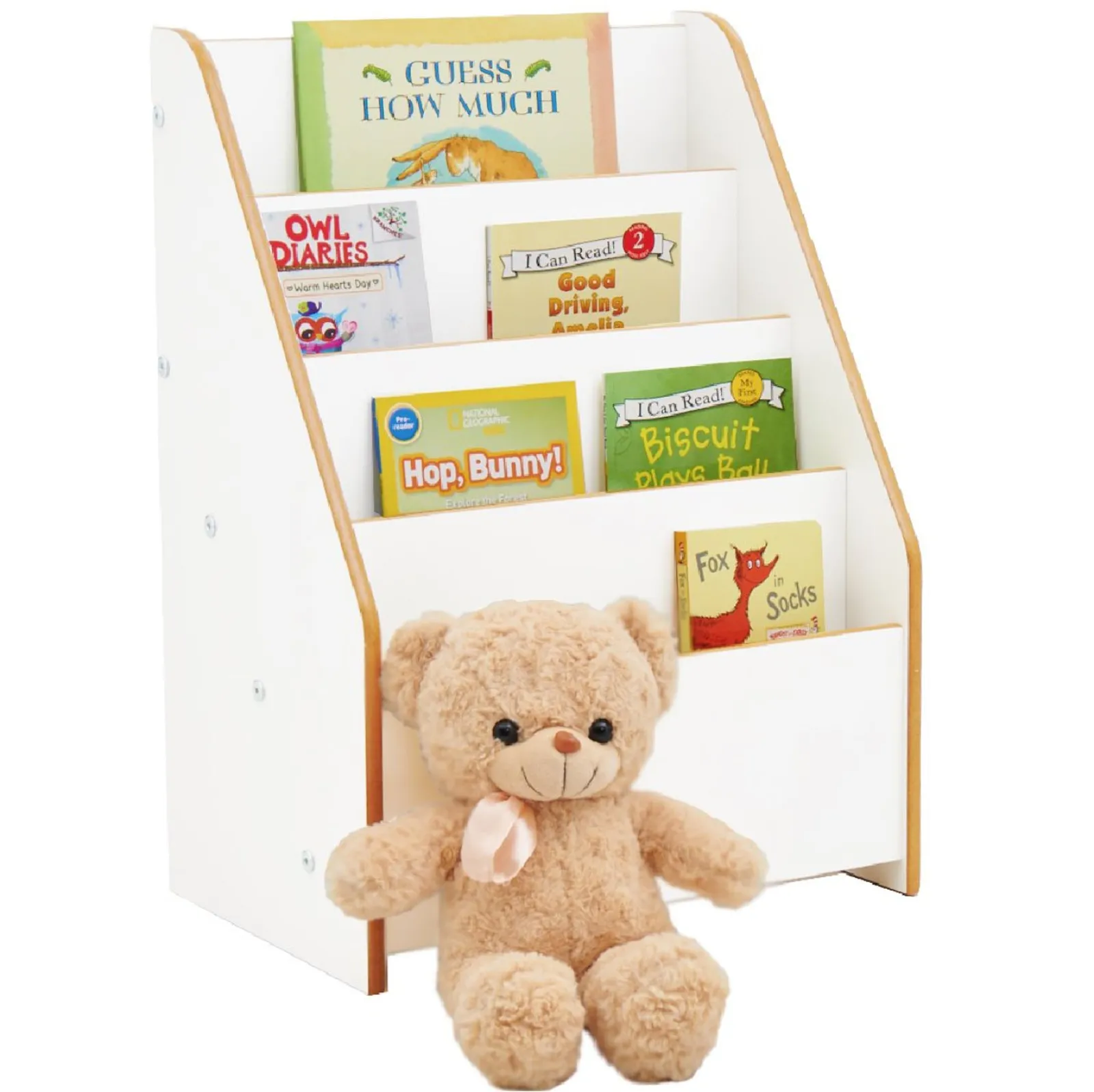 Little Helper Montessori Toys & Products | Bookcases & Kids Bookshelves | Montessori BookCase | Childrens Bookcase | Kids Bookshelf | White
