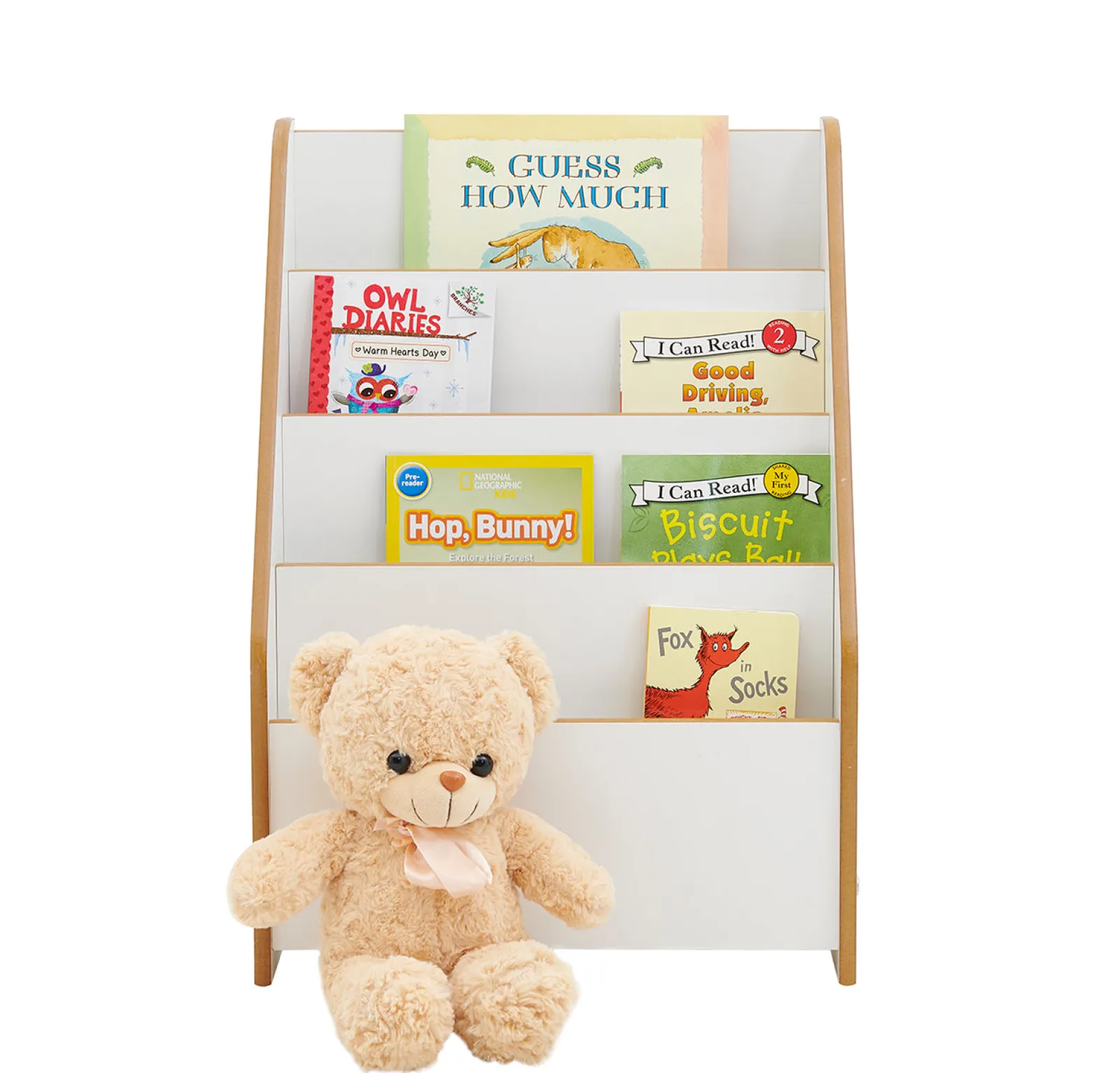 Little Helper Montessori Toys & Products | Bookcases & Kids Bookshelves | Montessori BookCase | Childrens Bookcase | Kids Bookshelf | White