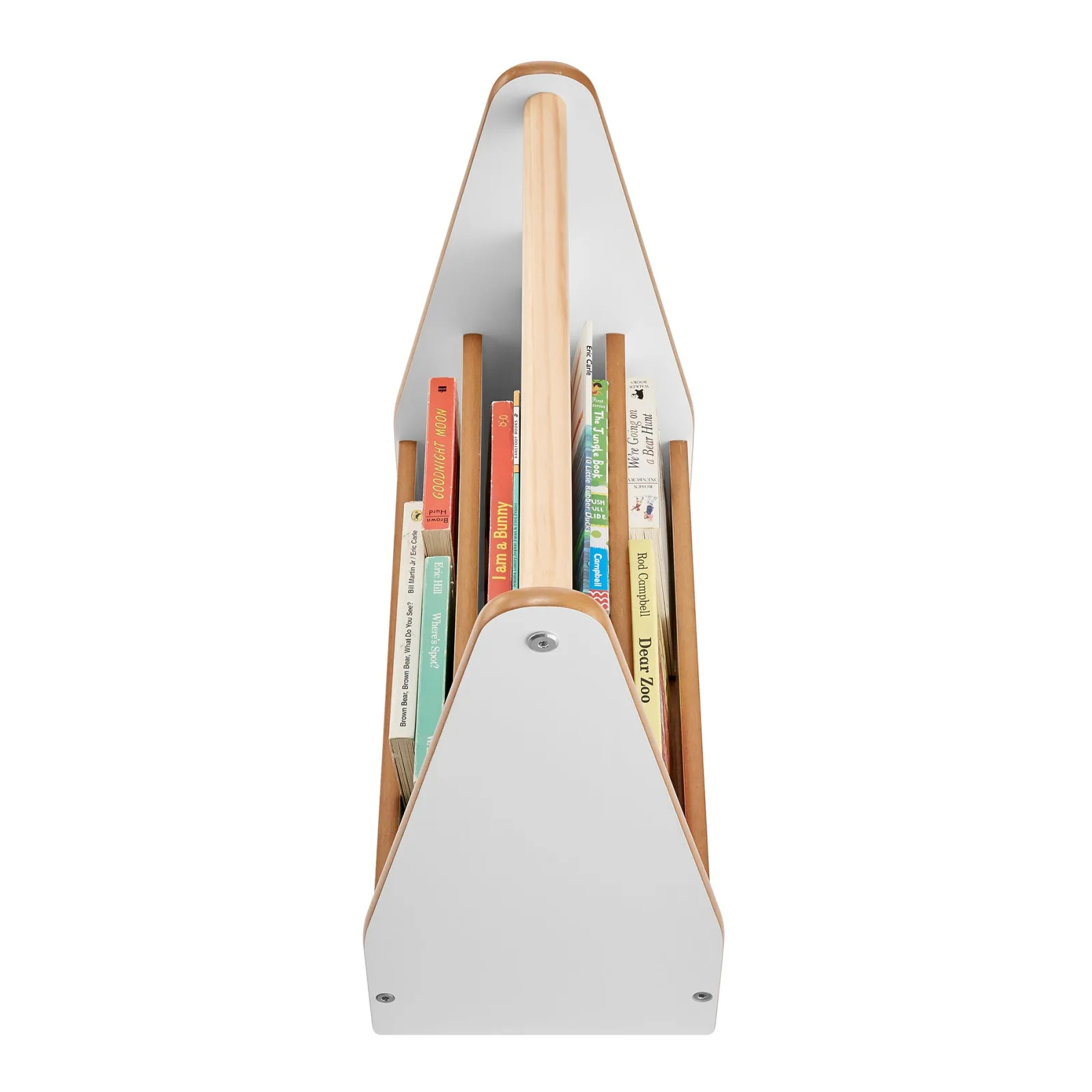 Little Helper Montessori Toys & Products | Bookcases & Kids Bookshelves | Montessori Small Bookcase | Kids Mini Bookcase | Portable Book Shelf | Double Sided | Bookshelf | White