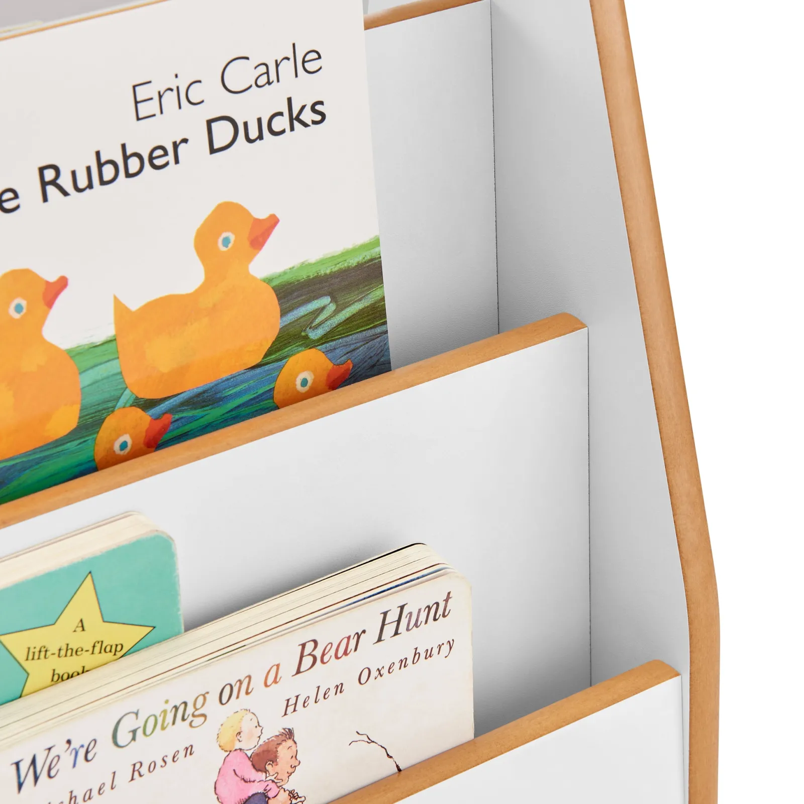 Little Helper Montessori Toys & Products | Bookcases & Kids Bookshelves | Montessori Small Bookcase | Kids Mini Bookcase | Portable Book Shelf | Double Sided | Bookshelf | White