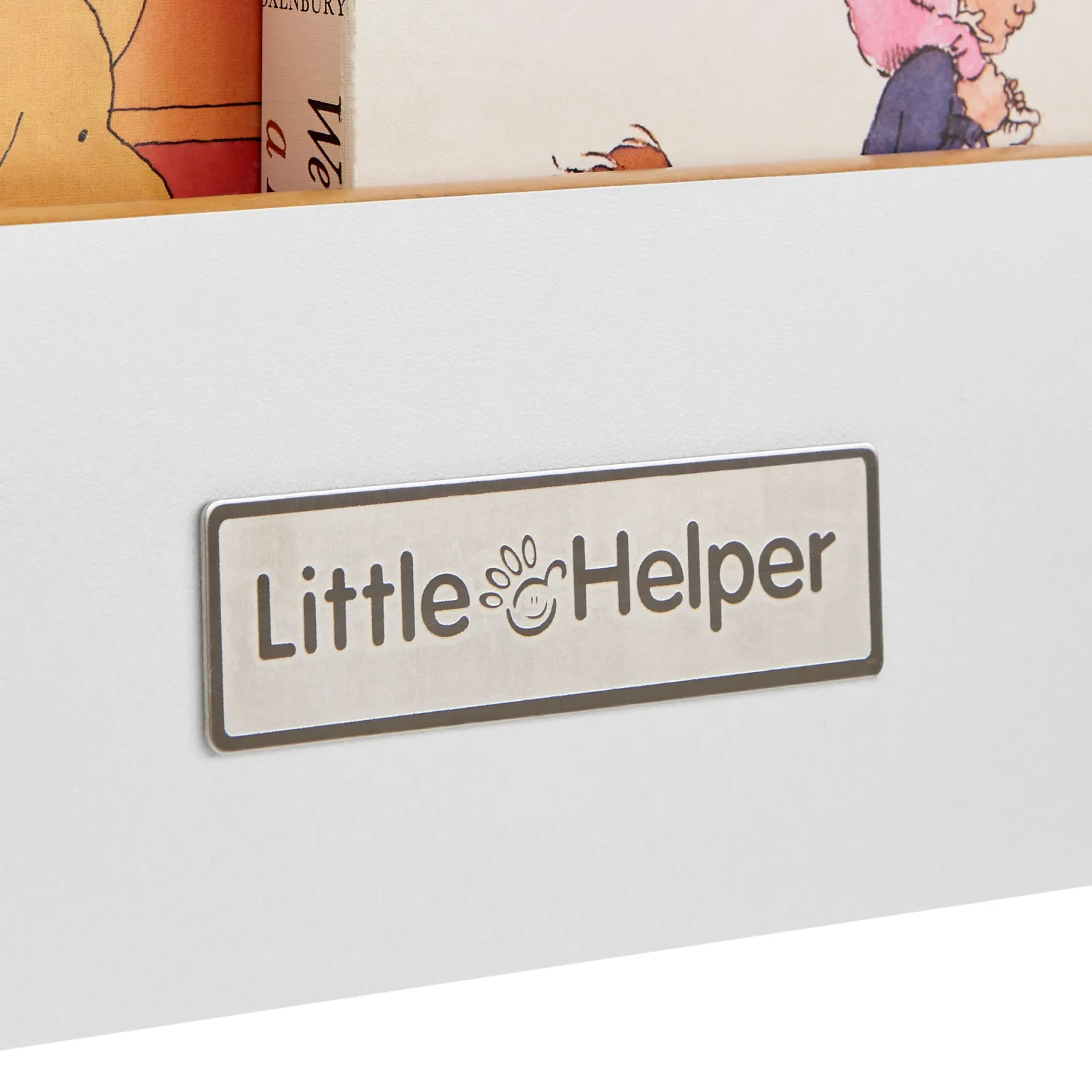Little Helper Montessori Toys & Products | Bookcases & Kids Bookshelves | Montessori Small Bookcase | Kids Mini Bookcase | Portable Book Shelf | Double Sided | Bookshelf | White