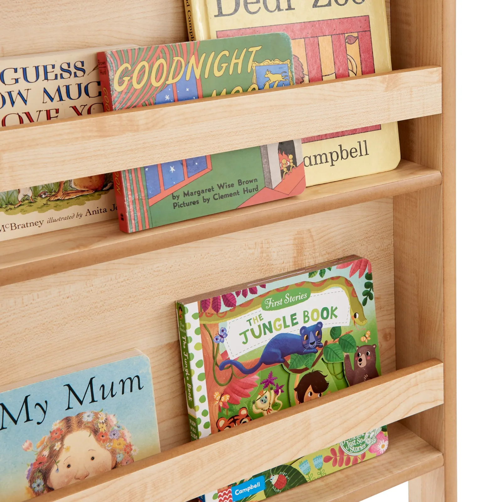 Little Helper Montessori Toys & Products | Bookcases & Kids Bookshelves | Montessori Wall Mounted BookCase | Childrens Bookcase | Kids Bookshelf | Natural Finish