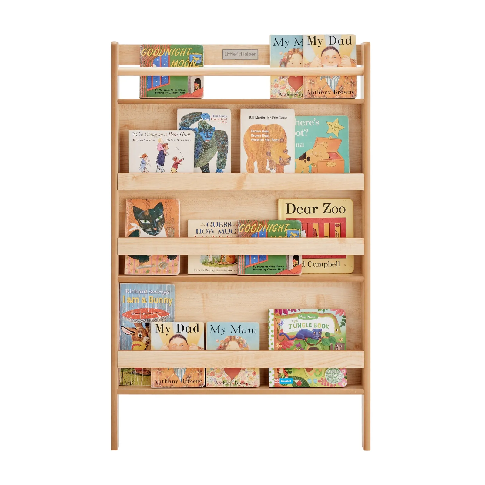 Little Helper Montessori Toys & Products | Bookcases & Kids Bookshelves | Montessori Wall Mounted BookCase | Childrens Bookcase | Kids Bookshelf | Natural Finish