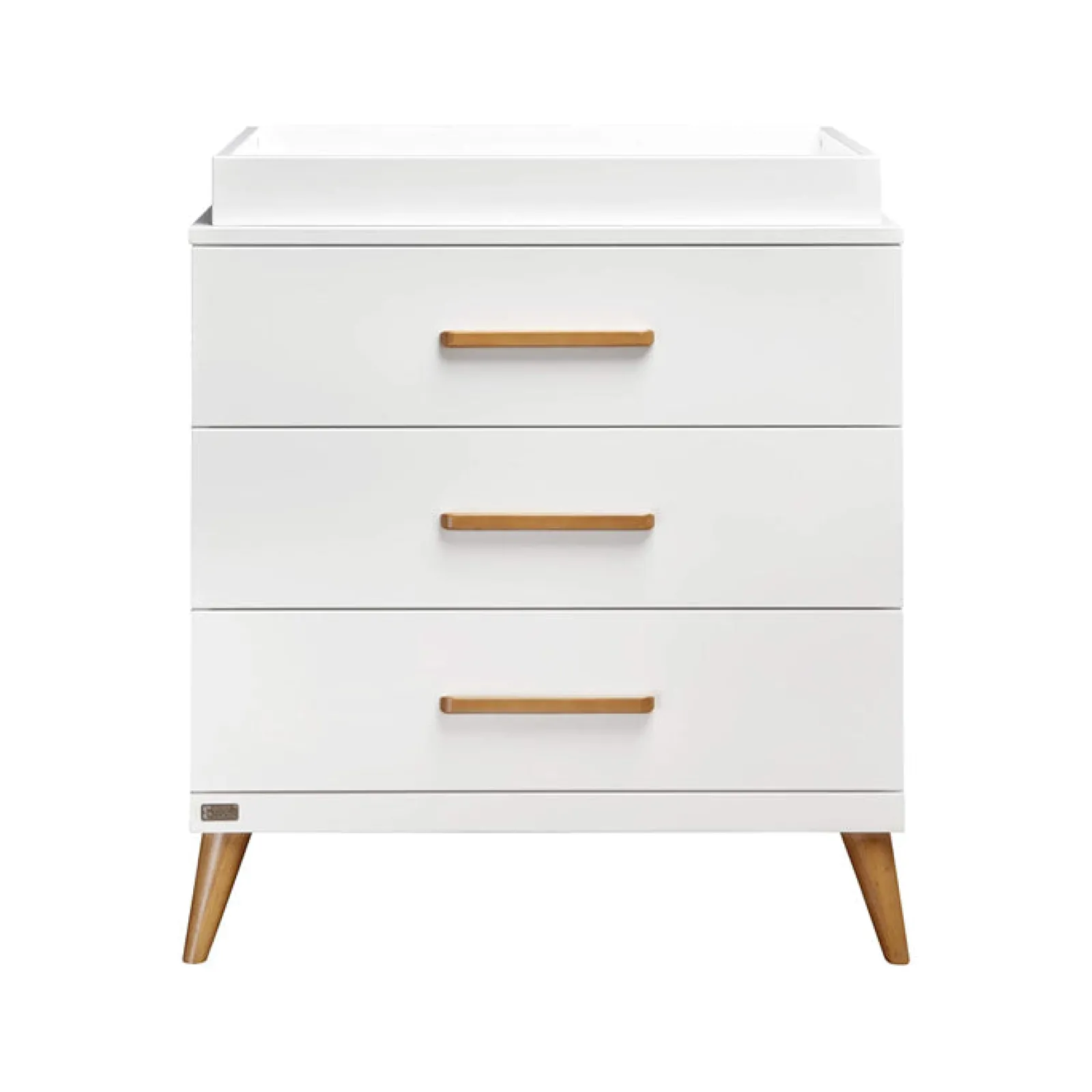 Little Helper Changing Units & Changing Tables & Dressers | Modern Contemporary Dresser | Baby Changing Unit | Optic White & Corkscrew Pine