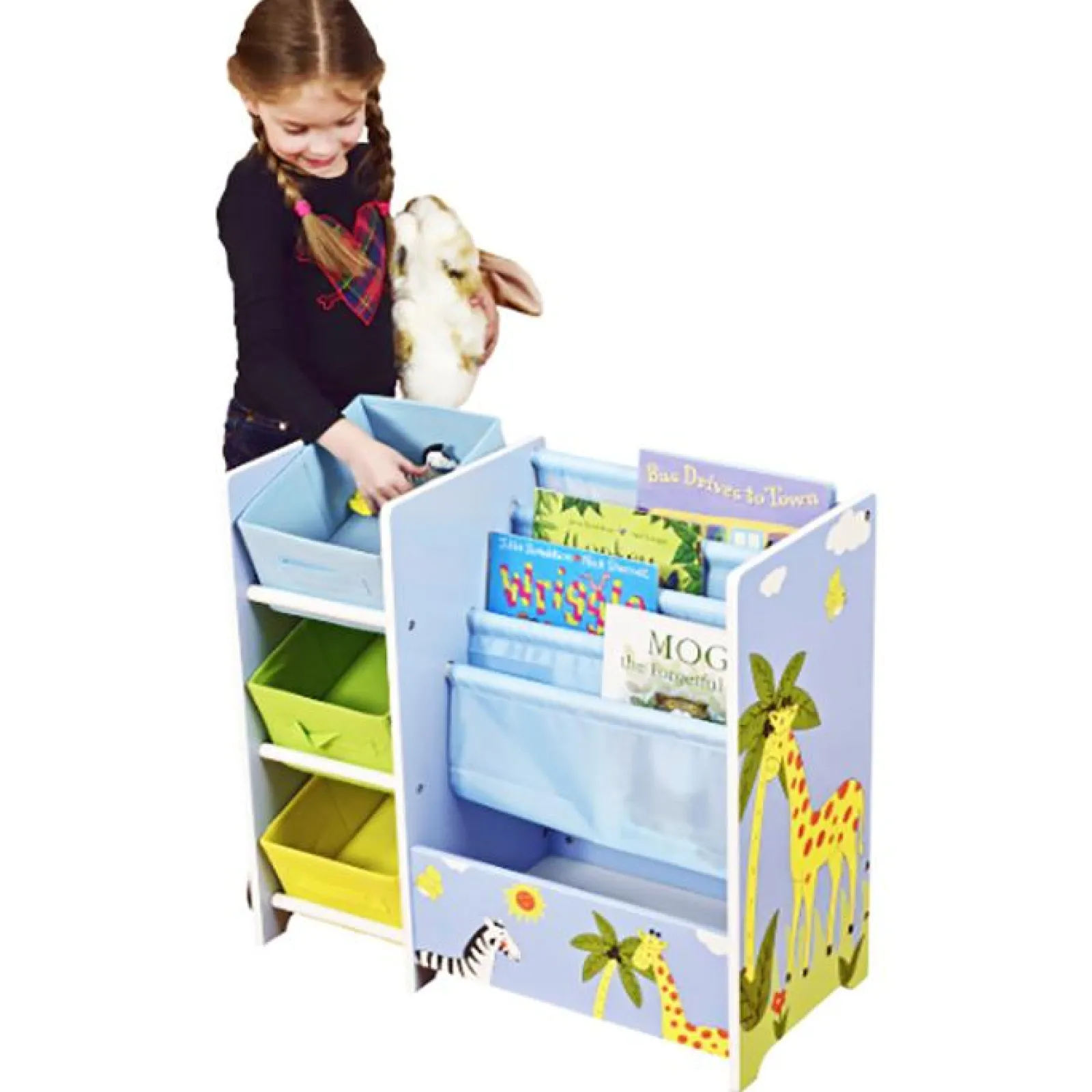 Little Helper Montessori Toys & Products | Toy Storage Units | Montessori Childrens Toy Box Storage & Childrens Bookcase | African Animals