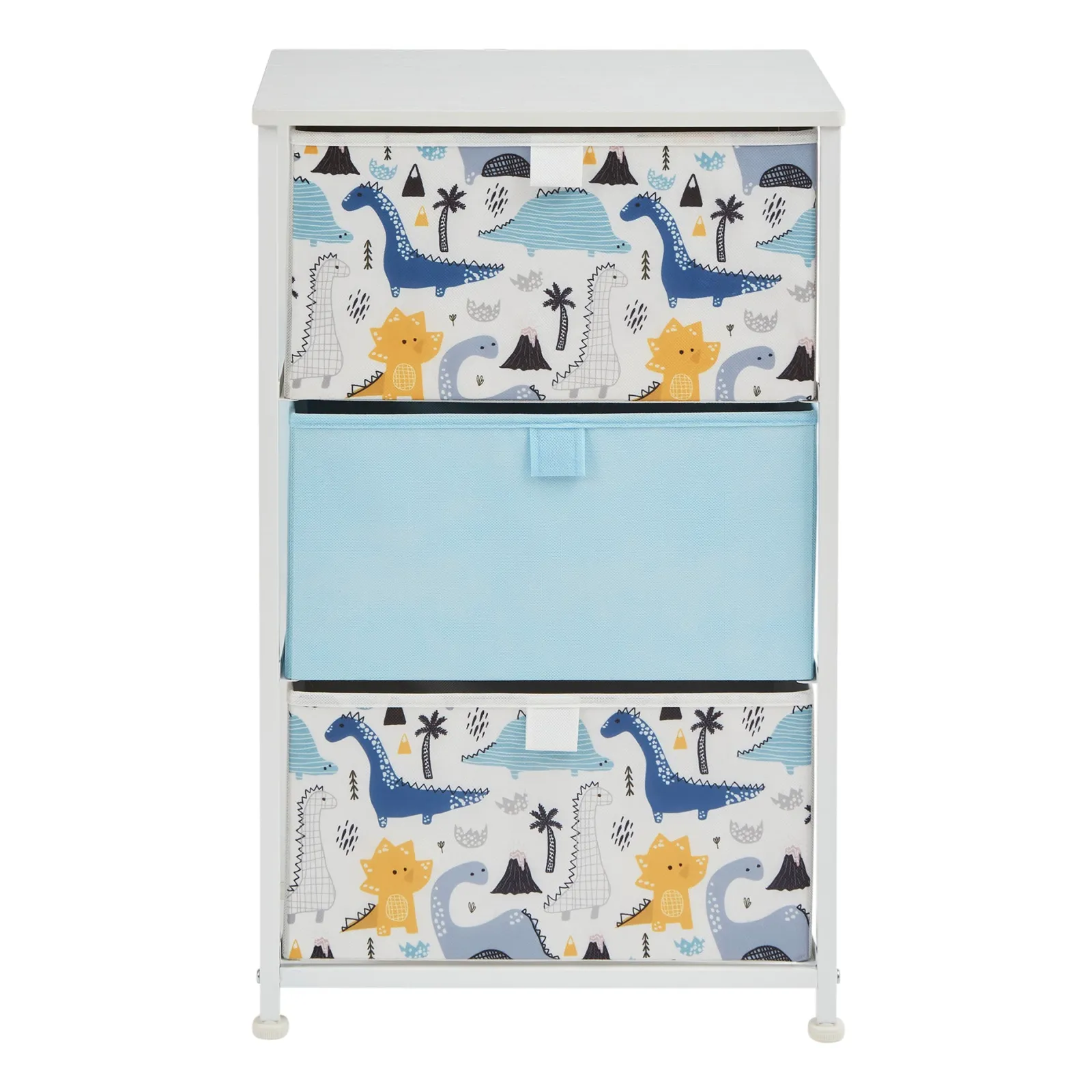 Little Helper Montessori Toys & Products | Toy Storage Units | Montessori Dinosaur Toy Storage with Drawers | Children's Bedside Table | 73 x 45 x 30cm