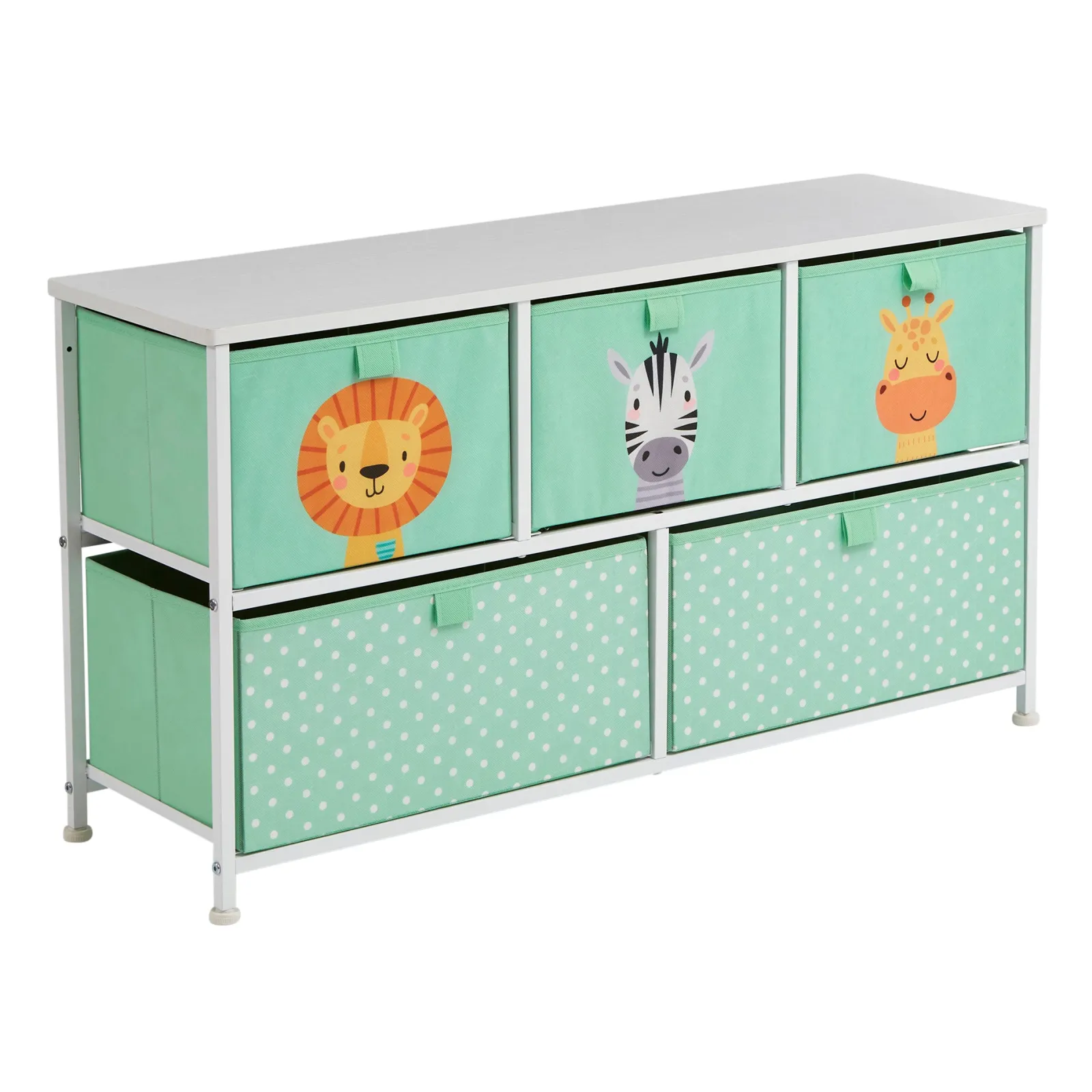 Little Helper Montessori Toys & Products | Toy Storage Units | Montessori Jungle Safari Toy Storage with Large Drawers | Children's Toy Box | Bench Seat