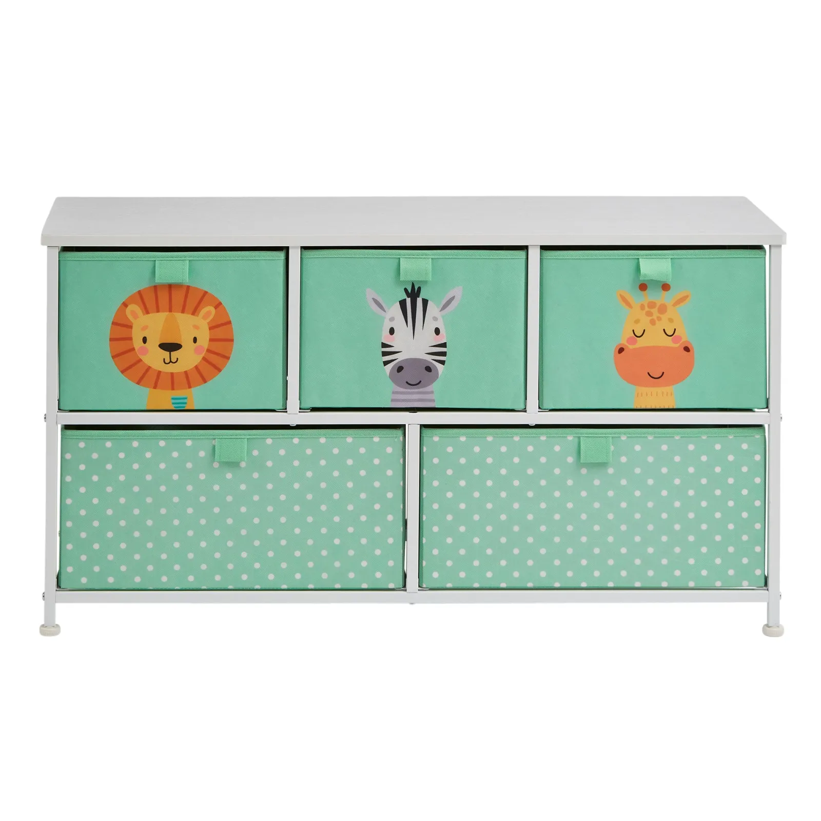 Little Helper Montessori Toys & Products | Toy Storage Units | Montessori Jungle Safari Toy Storage with Large Drawers | Children's Toy Box | Bench Seat