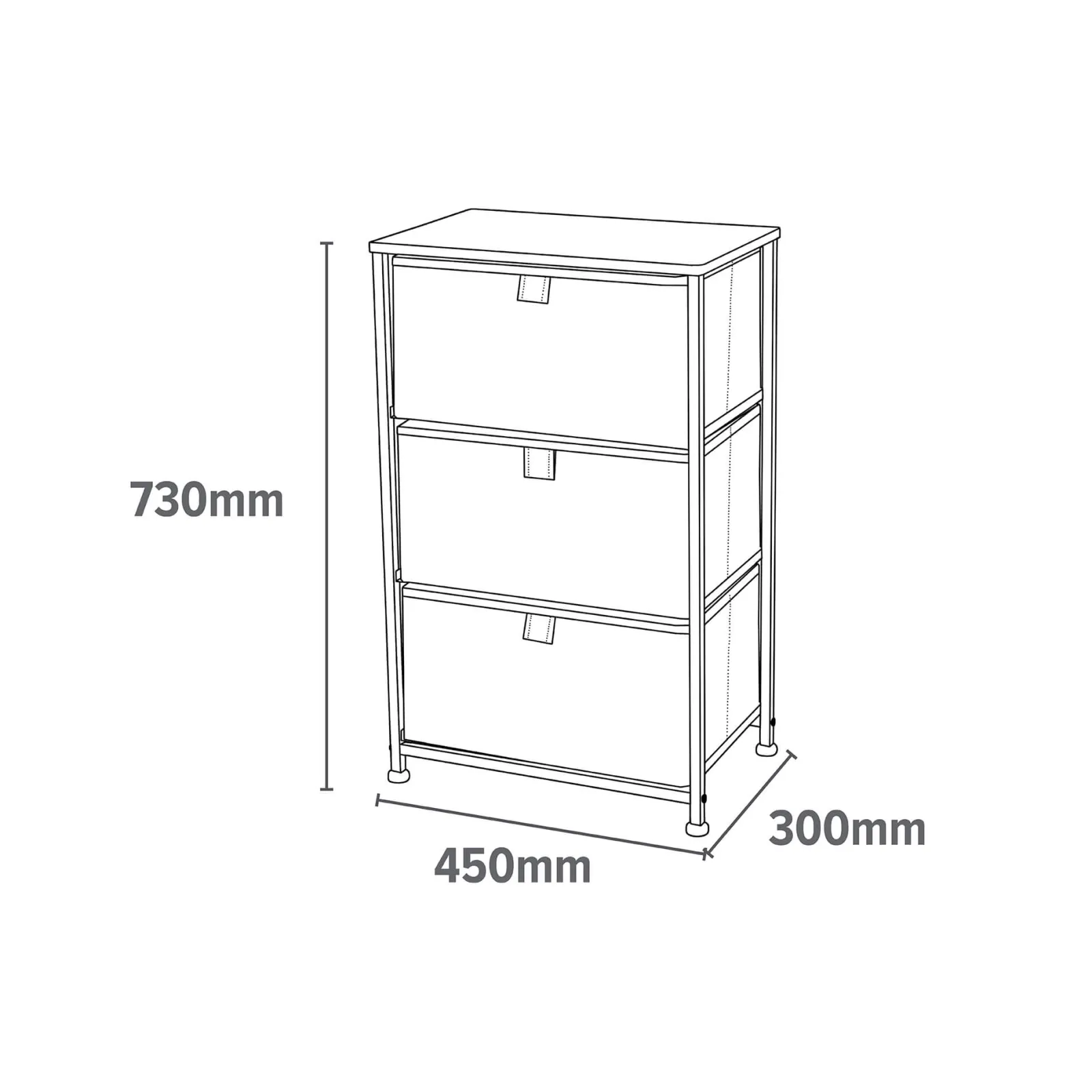 Little Helper Montessori Toys & Products | Toy Storage Units | Montessori Unicorn Toy Storage with Drawers | Children's Bedside Table | 73 x 45 x 30cm