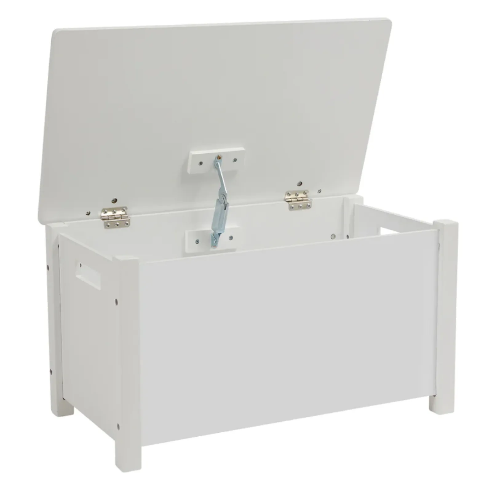 Little Helper Toy Box & Blanket Box | Toy Box & Blanket Box | Montessori Wood Toy Box Slow Release Safety Hinge | Ottoman | Blanket Box | White | W:68 x H:47.5 x D:37.5cm
