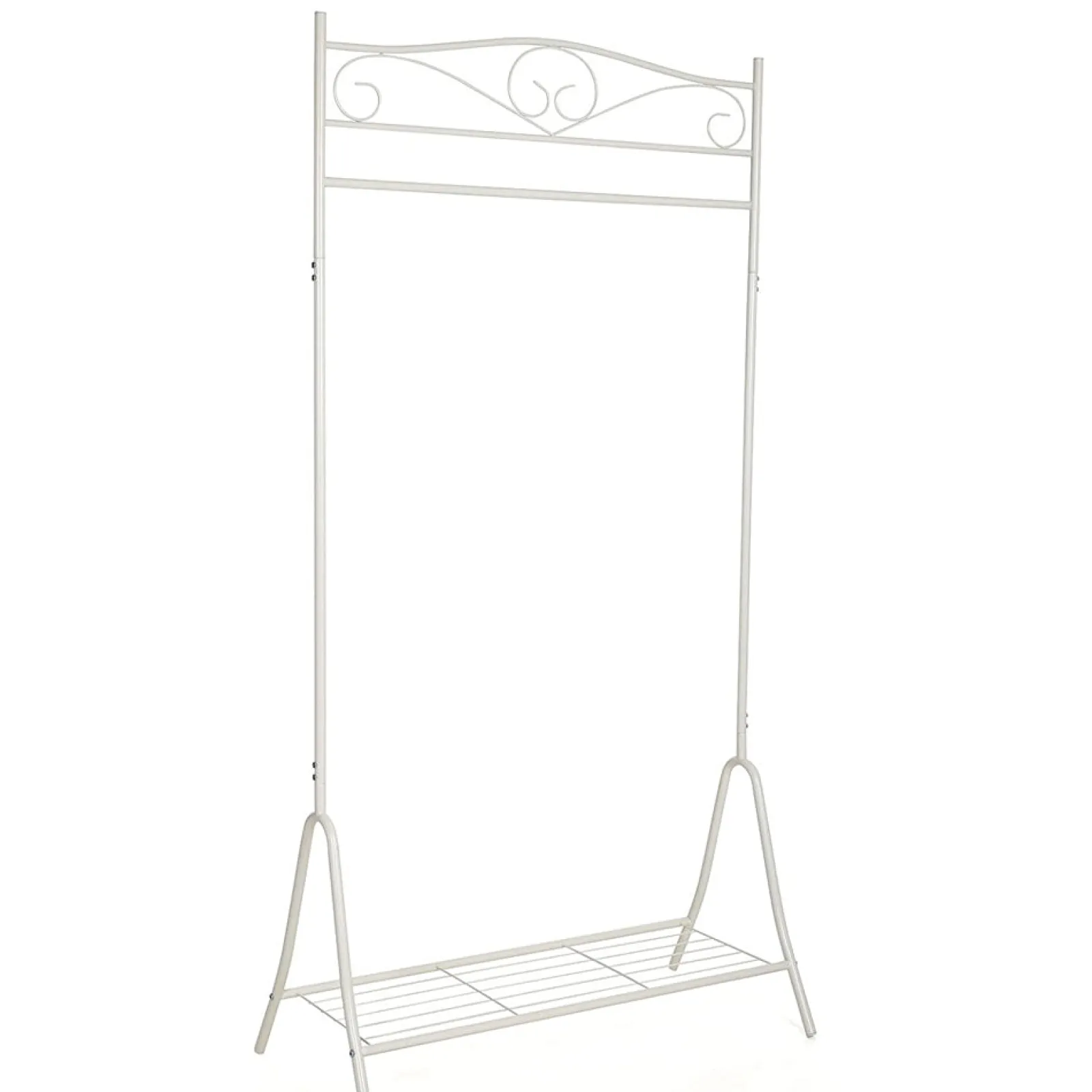 Little Helper Clothes Rail & Dressing Up Rails | Kids Clothes Rail | Princess Themed Montessori Dressing up Rail with Shoe Rack | White | 1.73m High