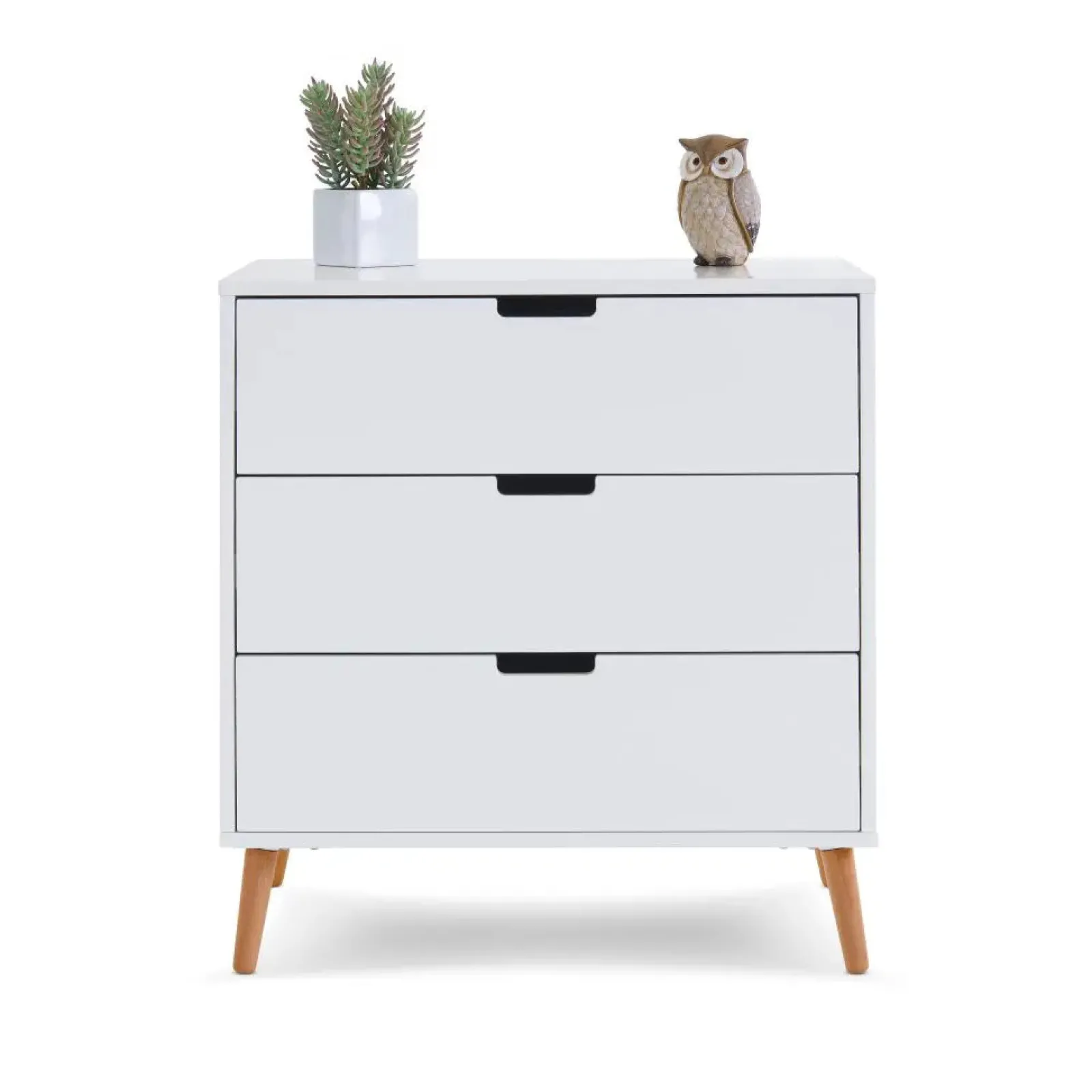 Little Helper Changing Units & Changing Tables & Dressers | Scandi-Inspired Baby Changing Unit | Chest of Drawers | Baby Dresser | White & Natural