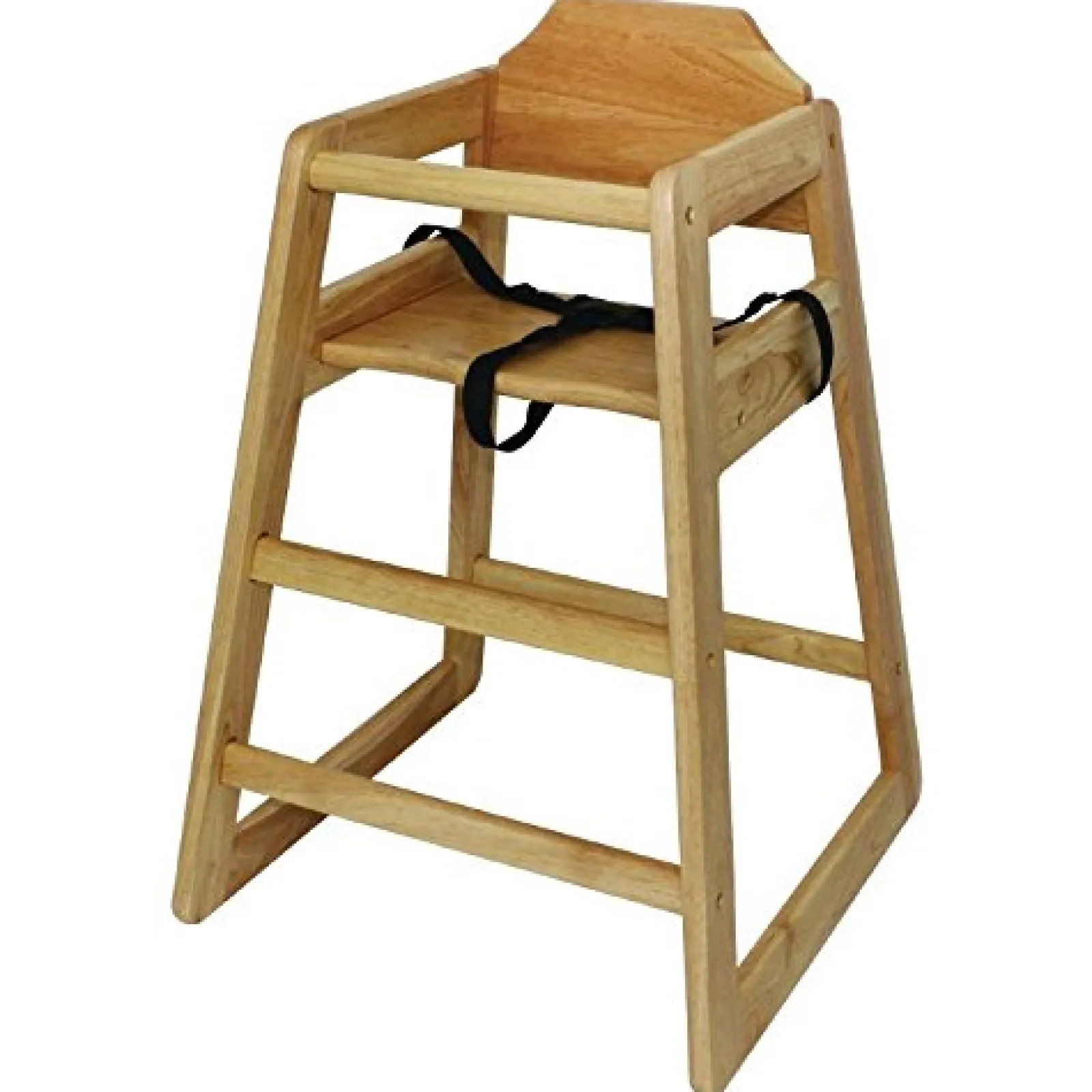 Little Helper High Chairs (wooden) | Solid Eco Conscious Wooden Stackable High Chair | Safety Harness | Baby Led Weaning | Natural