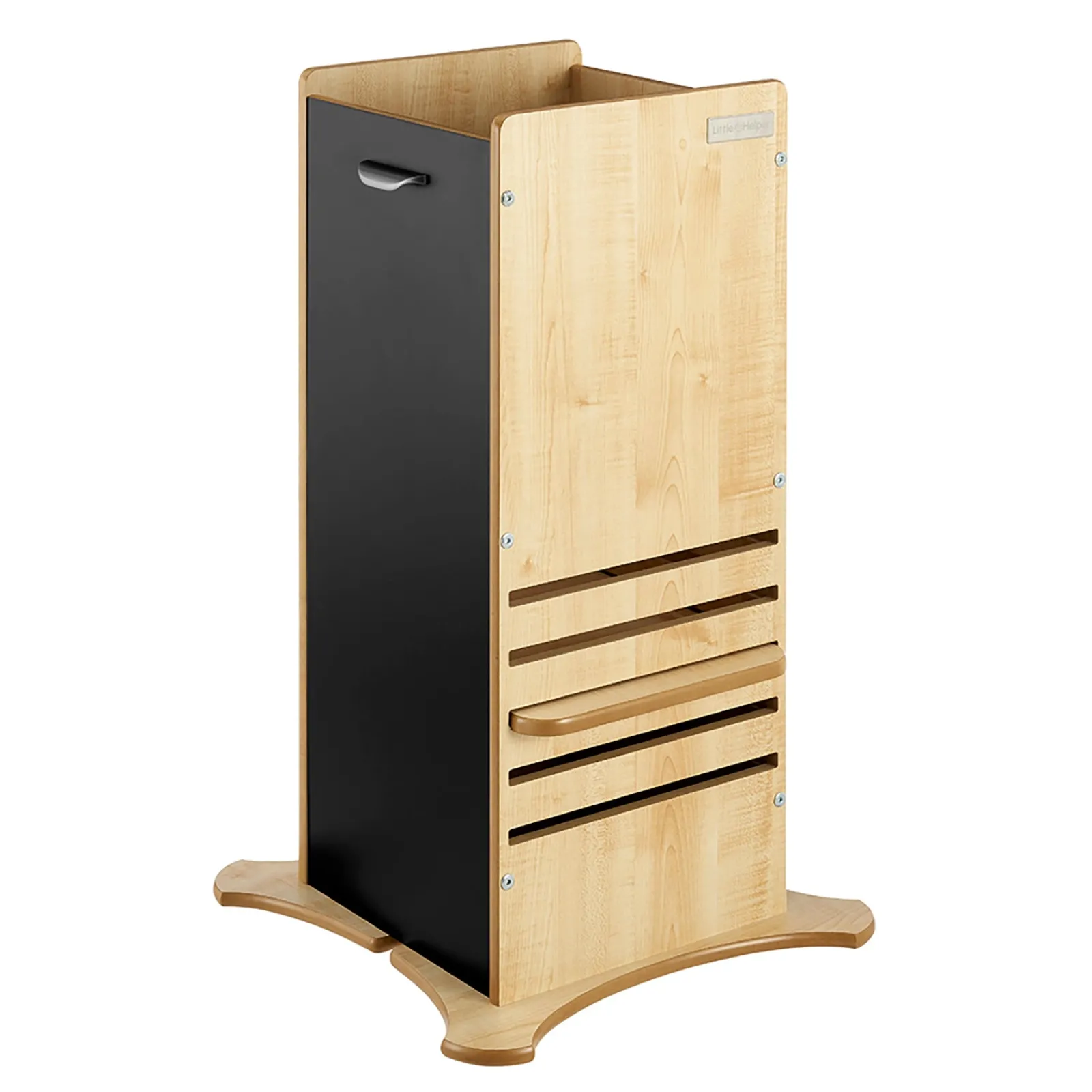 Little Helper Montessori Toys & Products | Funpod® Learning Towers | The Original 2-in-1 FunPod Toddler Tower | Learning Tower | Kitchen Helper Tower | Step Stool | Natural w/ Chalkboard Panels