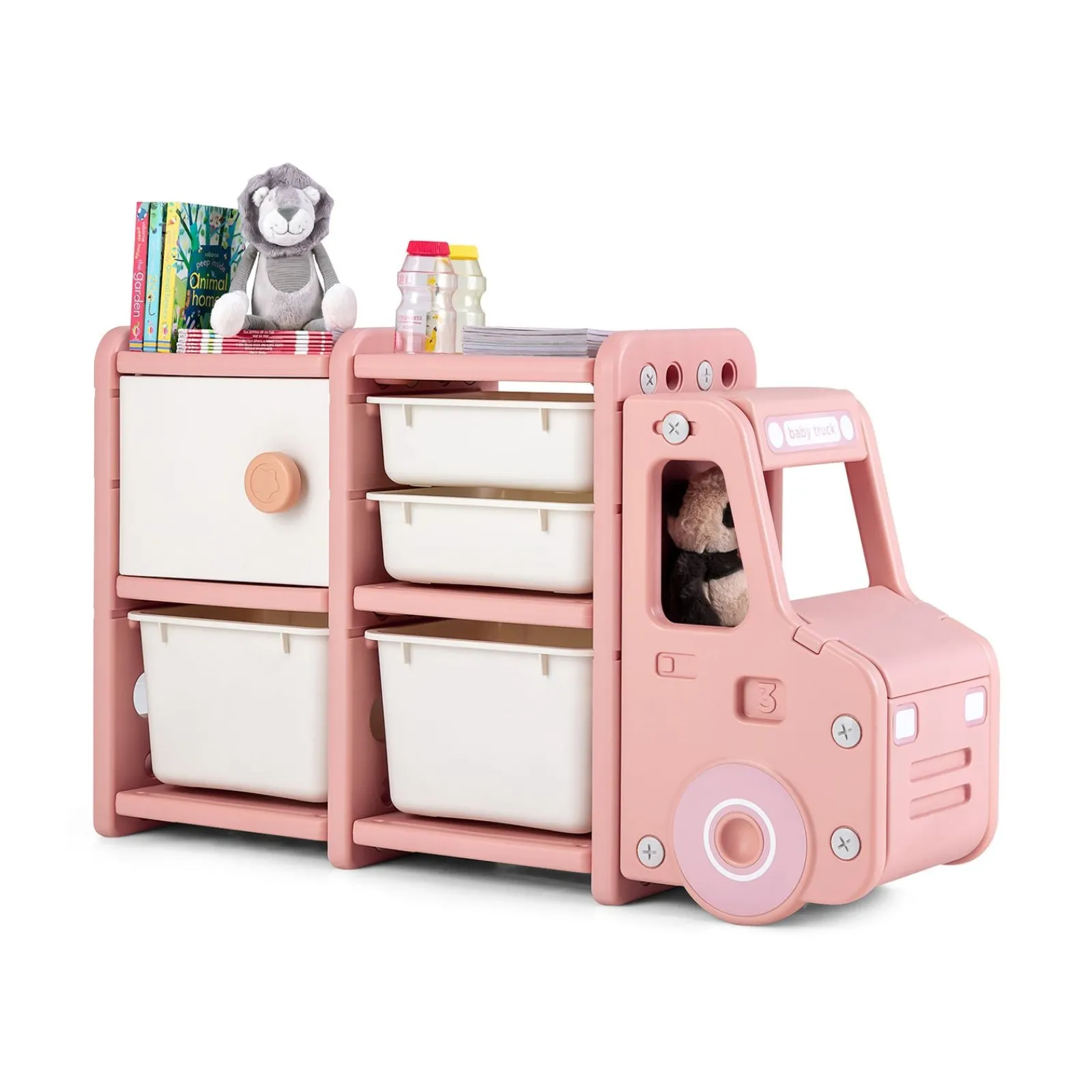 Little Helper Montessori Toys & Products | Toy Storage Units | Toddler Sized Large Montessori Truck-shaped Toy Storage | Toy Box | 3 Years+