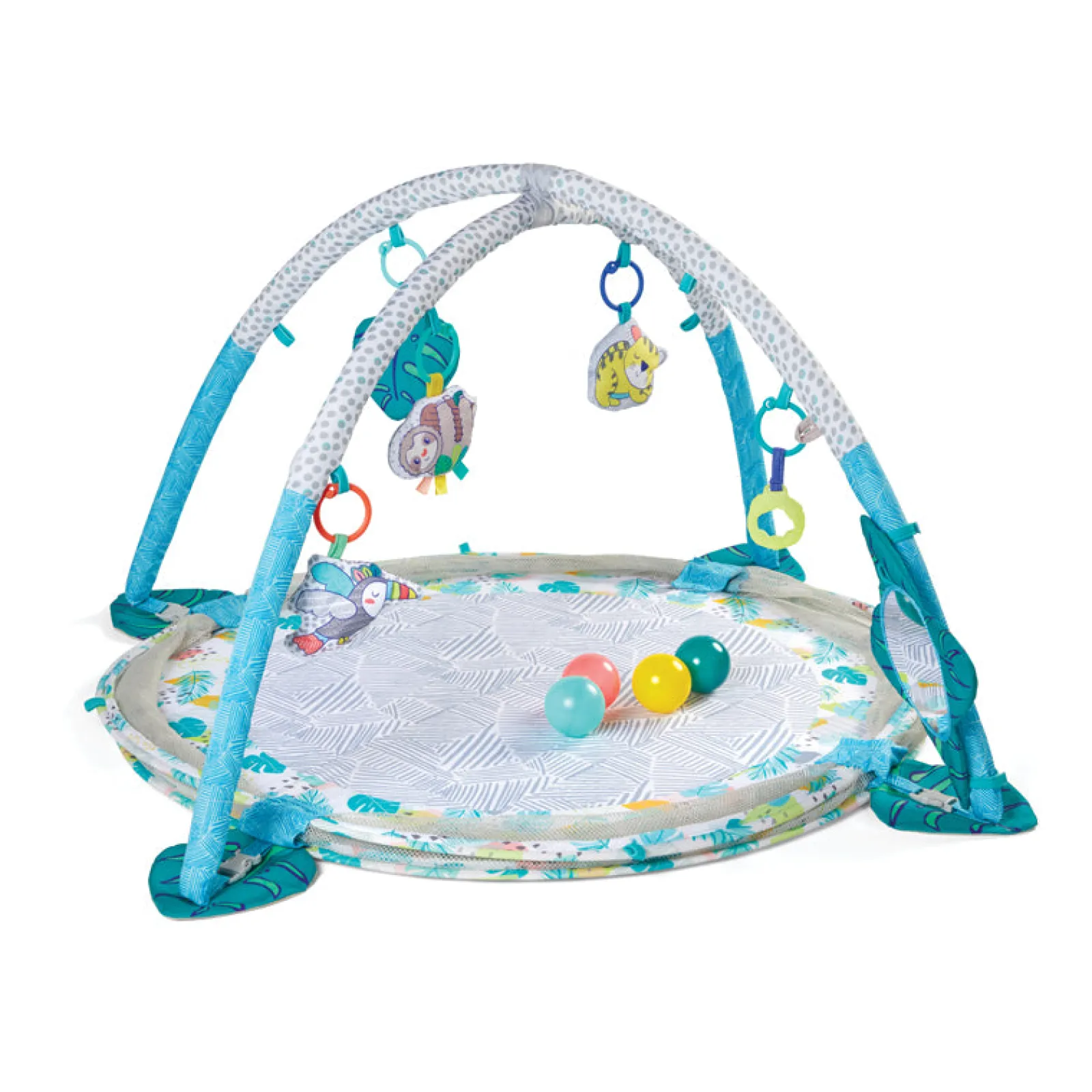 Little Helper Ball Pits & Ball Pools | Baby Play Gyms & Tummy Time & Activity Centres | Tropical Treetops | 3-in-1 Jumbo Activity Gym & Ball Pit | Baby Activity Gym | Baby Play Mat | Baby Gym