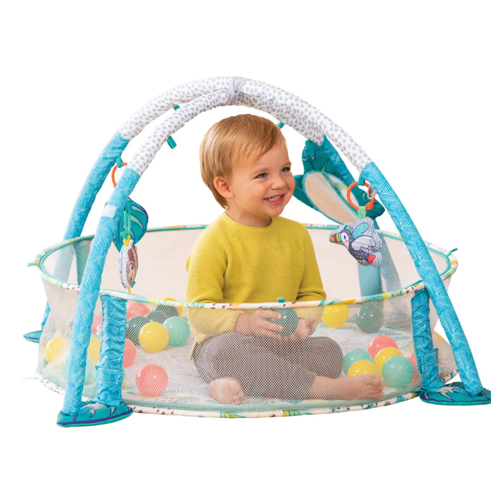 Little Helper Ball Pits & Ball Pools | Baby Play Gyms & Tummy Time & Activity Centres | Tropical Treetops | 3-in-1 Jumbo Activity Gym & Ball Pit | Baby Activity Gym | Baby Play Mat | Baby Gym
